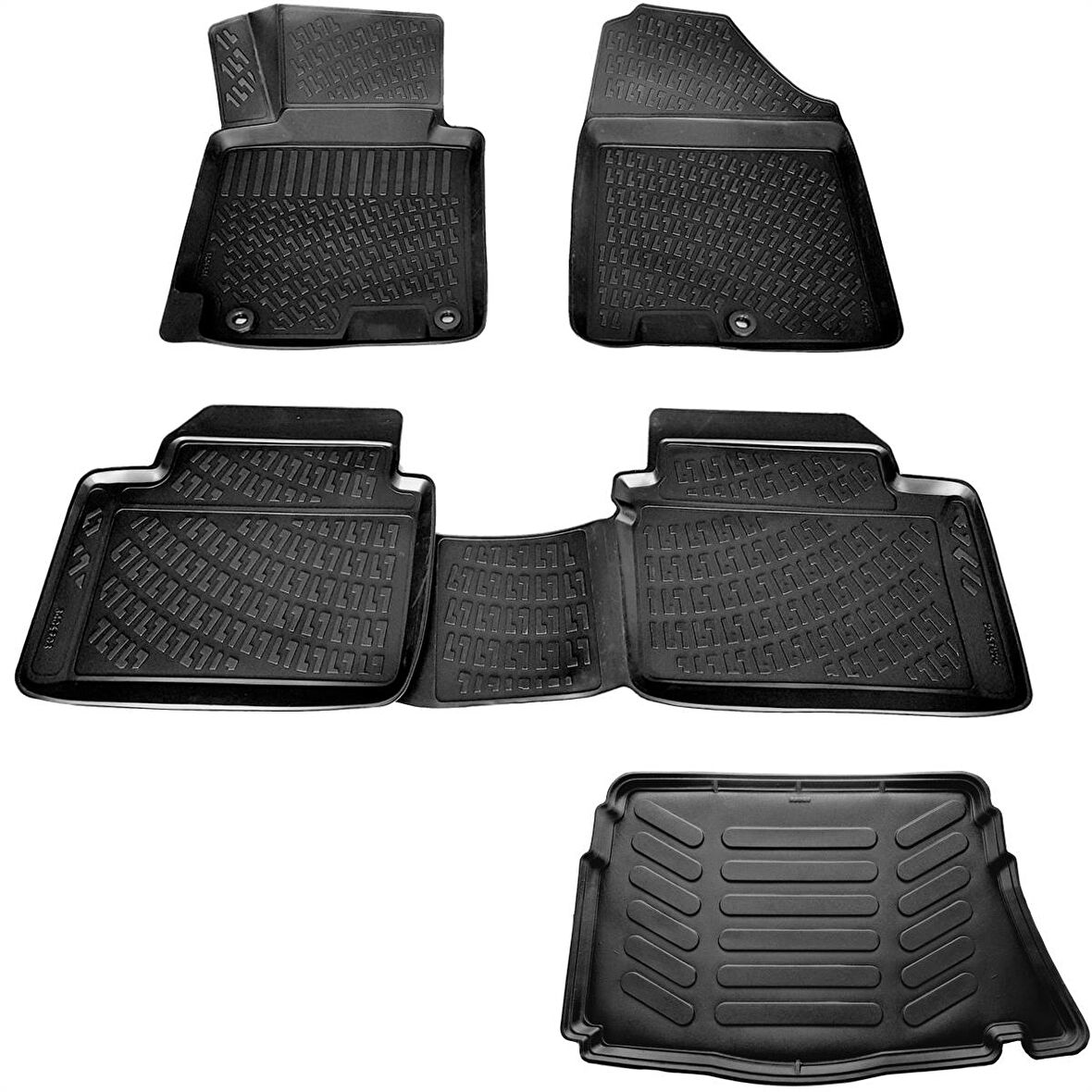 Hyundai İ30 3D Havuzlu Paspas + 3D Bagaj Havuzu 2012-2017 Arası Rizline Marka