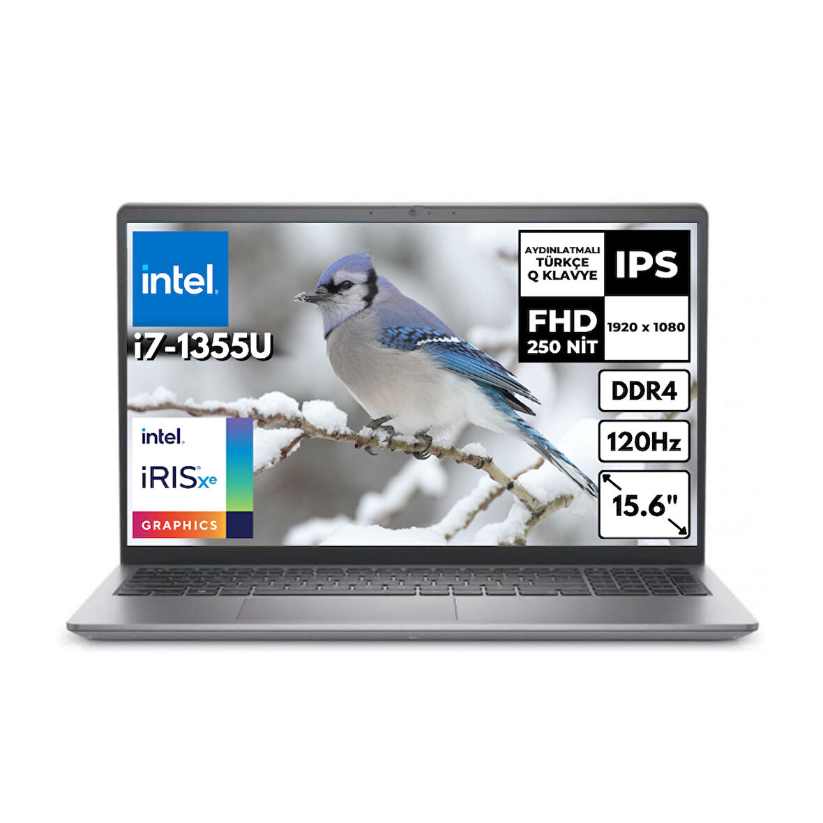 Dell Vostro 3530 i7-1355U 8GB 512 GB SSD Iris Xe Graphics 15.6" FHD Windows 11 Pro N1601PVNB3530UHMF61