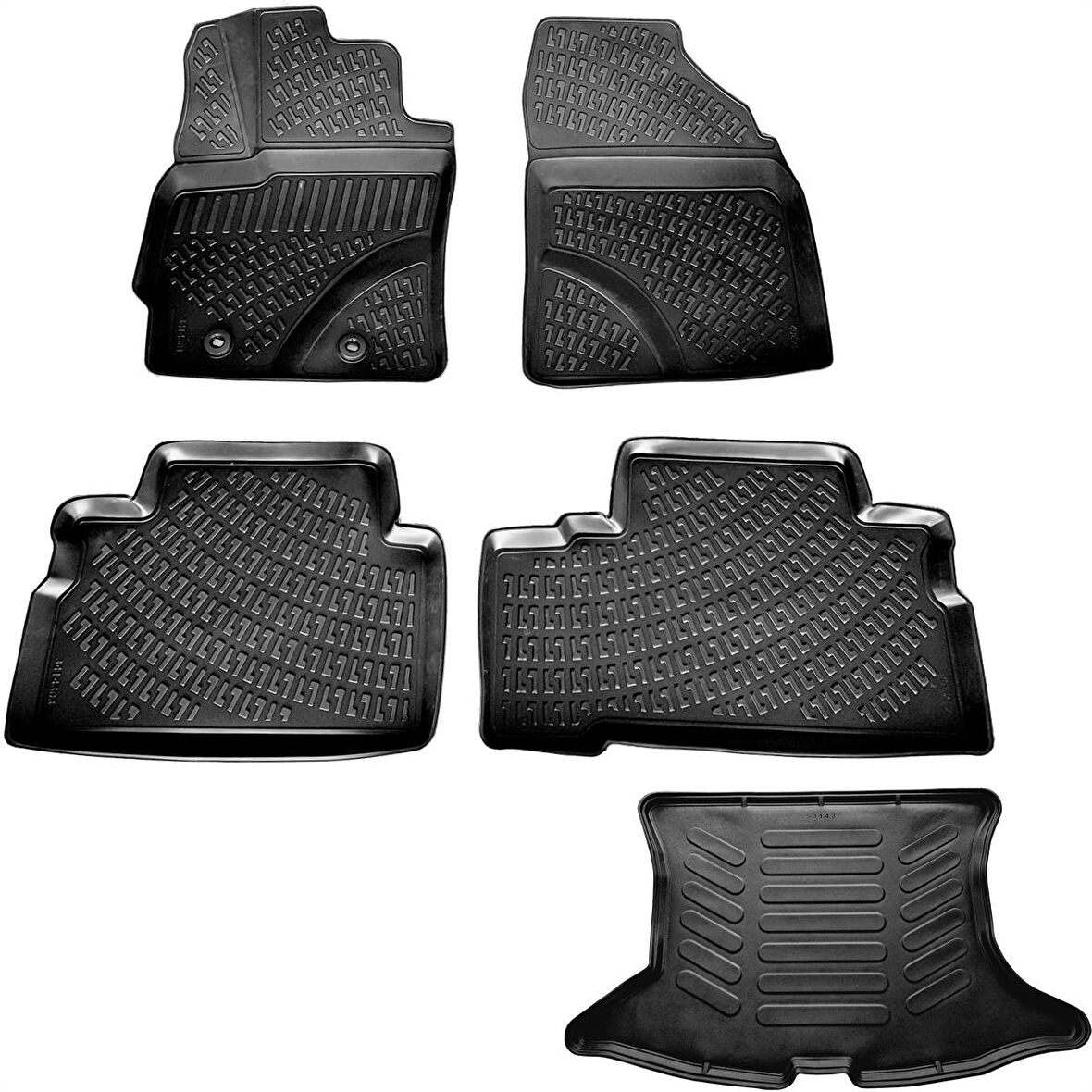Toyota Verso 3D Havuzlu Paspas + 3D Bagaj Havuzu 2009-2020 Arası Rizline Marka-