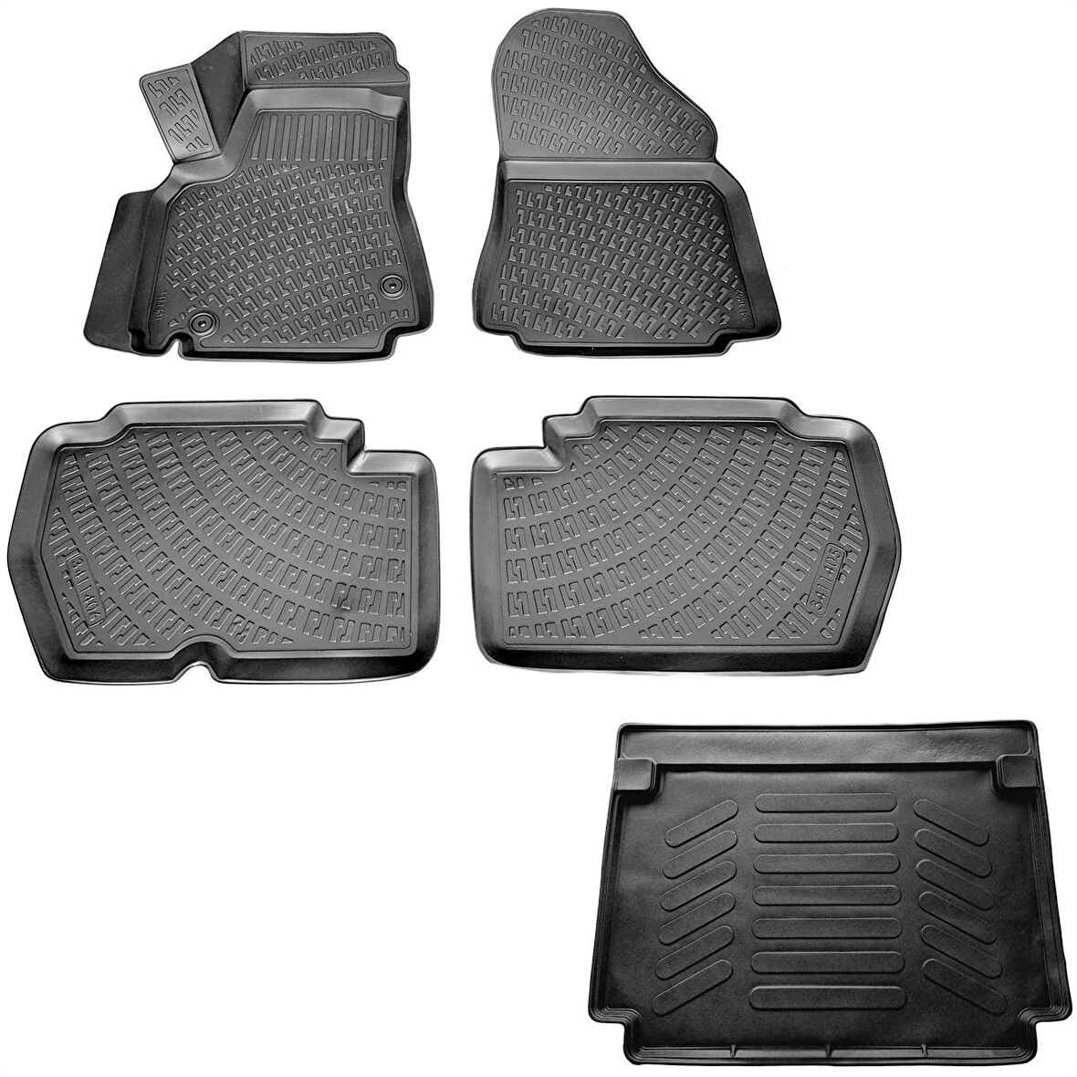 Peugeot Partner Tepee 110 luk 3D Havuzlu Paspas + 3D Bagaj Havuzu 2008-2020 Arası Rizline Marka