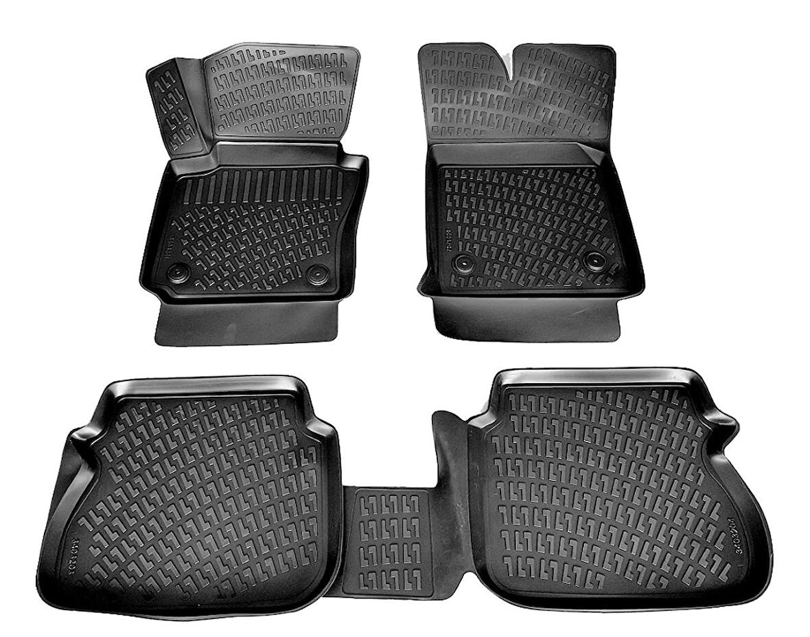 VW Caddy 3D Paspas Havuzlu 2011 - 2015 Arası Siyah Rizline-