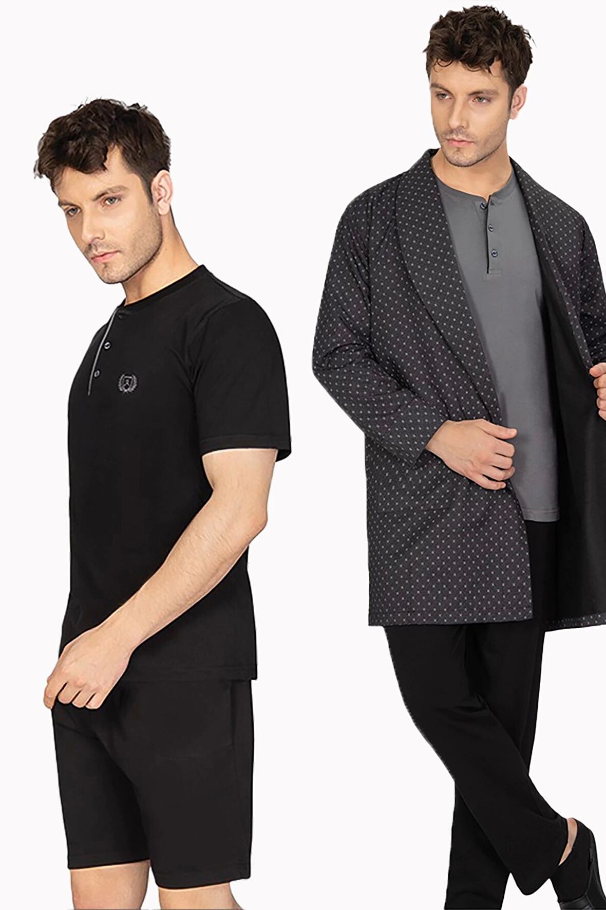 Ancelo 5'li Robdöşambr Seti 7770 - Siyah