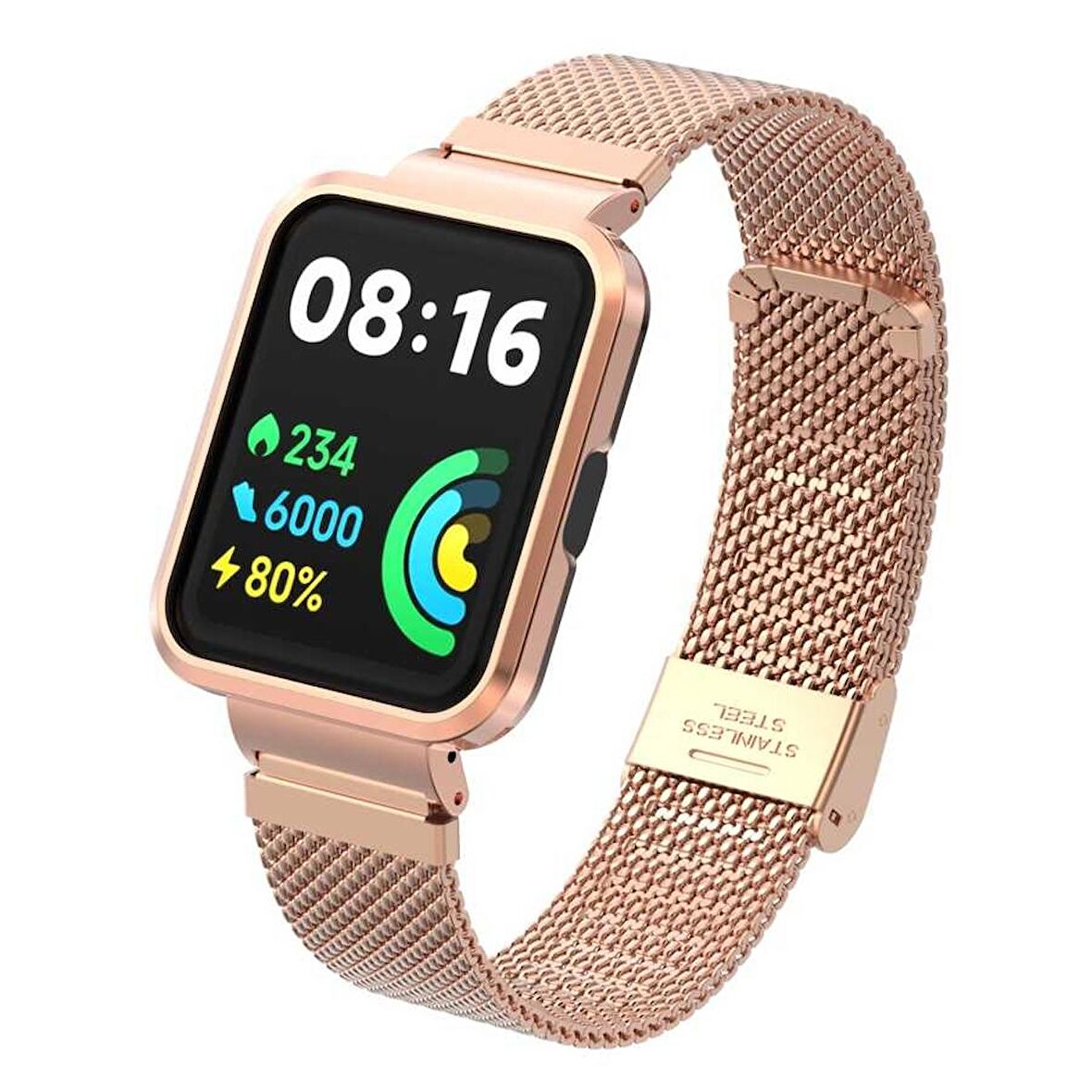 Lopard Xiaomi Redmi Watch 2 Lite Lopard KRD-66 Metal Uyumlu Kordon 