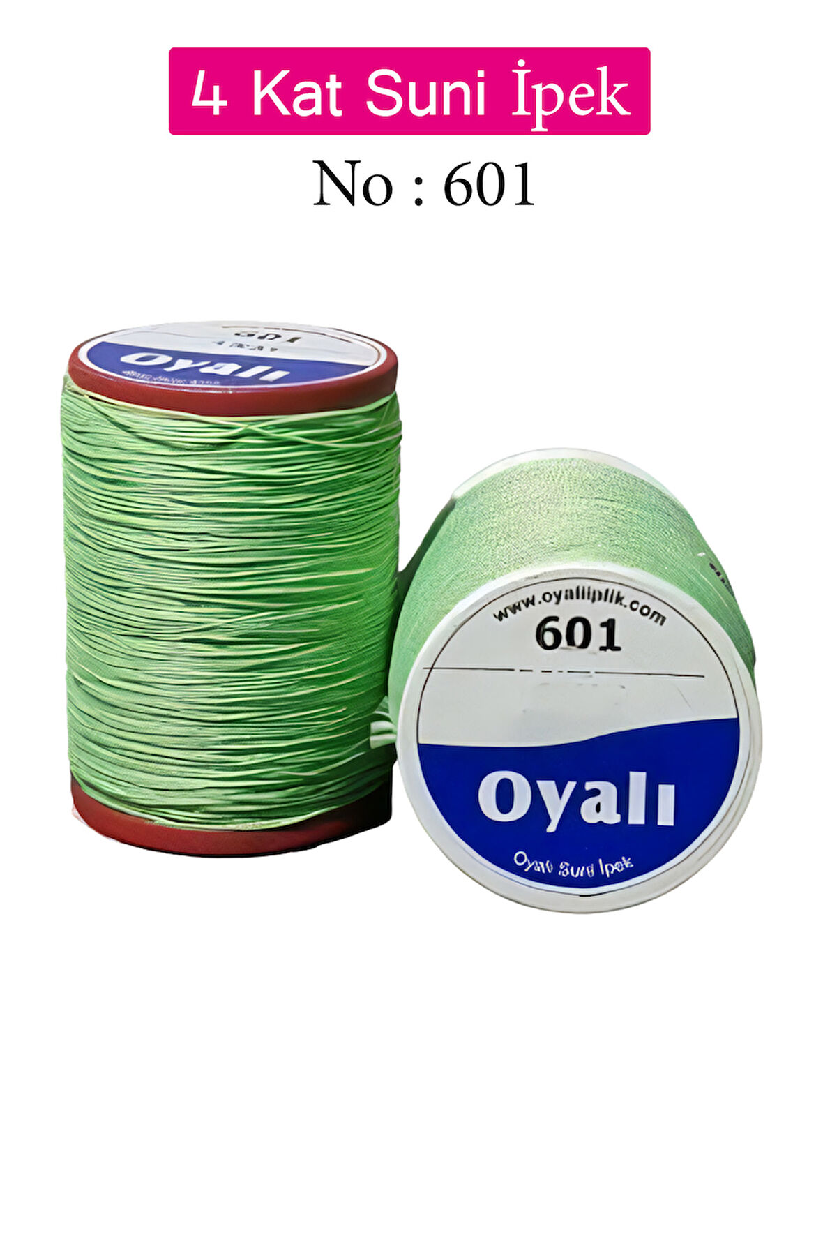 Oyalı 4 Kat Suni İpek İplik İğne Oyası Boncuk İpi Tığ Oyası No:601