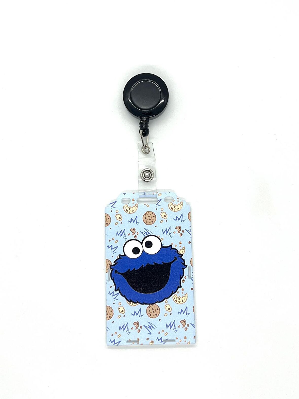 Susam Sokağı Kurabiye Canavarı Temalı Dikey Kart Kabı Kart Koruyucu