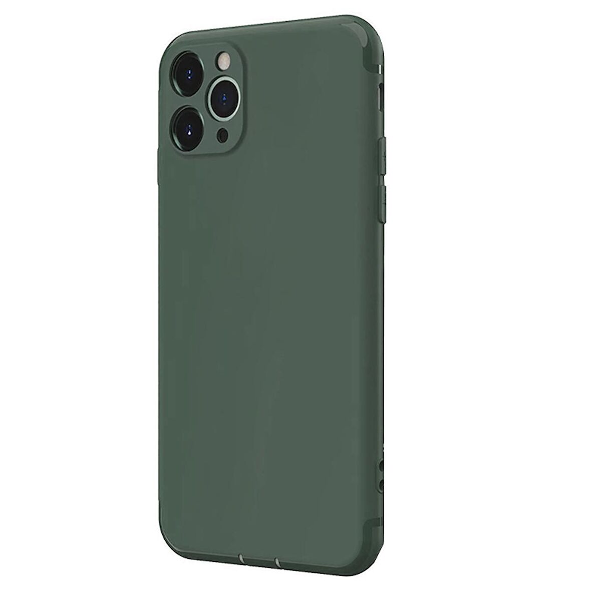 Gpack Apple iPhone 11 Pro Max Kılıf Renkli Tıpalı Kamera Korumalı Silikon Esnek Koruma
