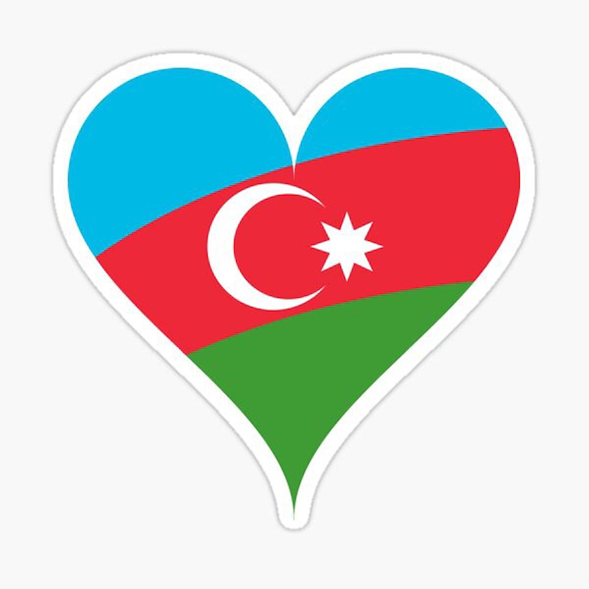 Azerbaycan Azerbaijan 17 Cm Araba Sticker Etiket MD5
