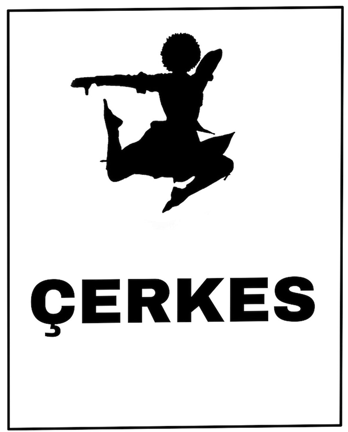 Çerkes Adige Sticker yapıştırma 17 Cm