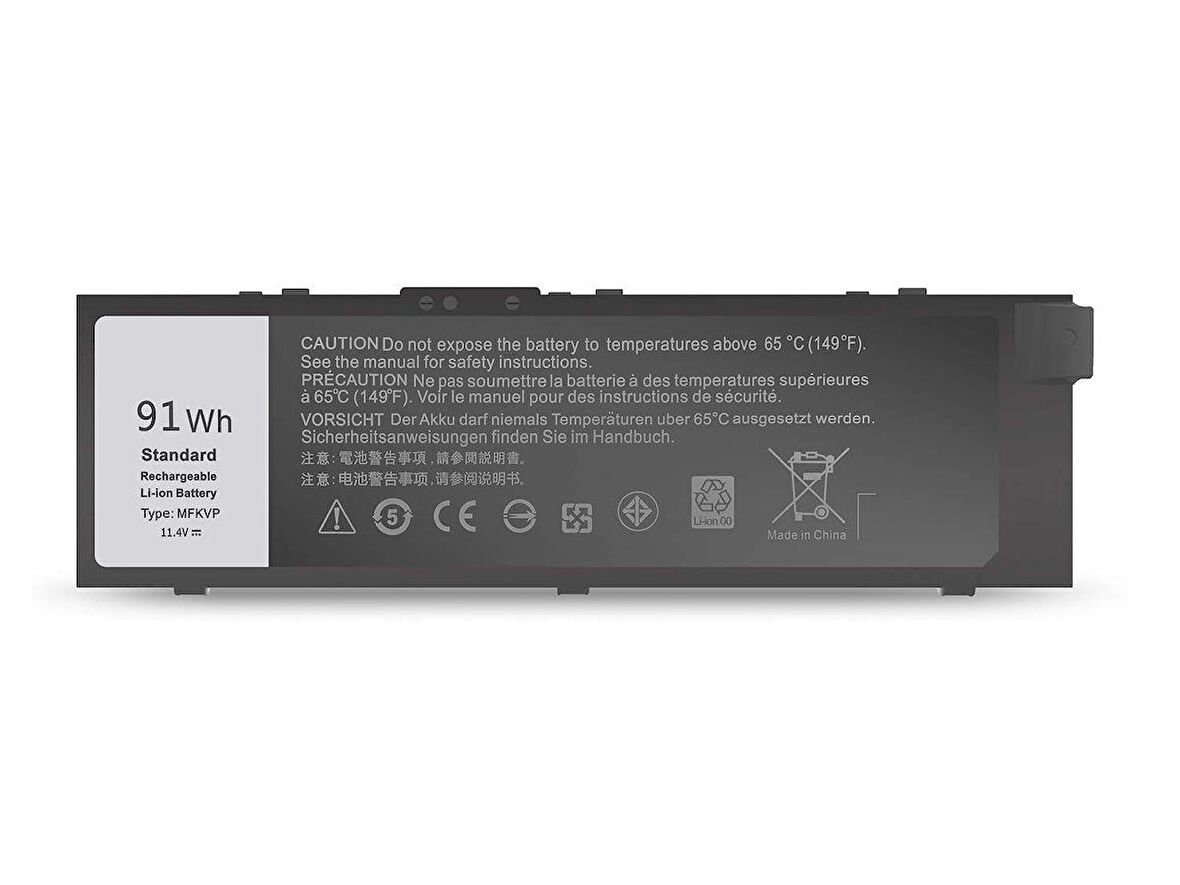 Dell Mobile Precision 7710 Notebook Batarya Laptop Pil