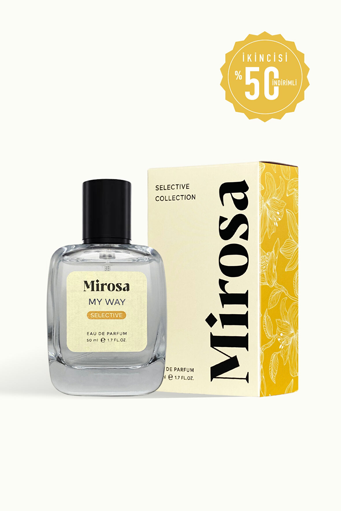 Mirosa My Way Selective Dinlendirilmiş Kalıcı Kadın Parfümü Premium EDP 50ml S106