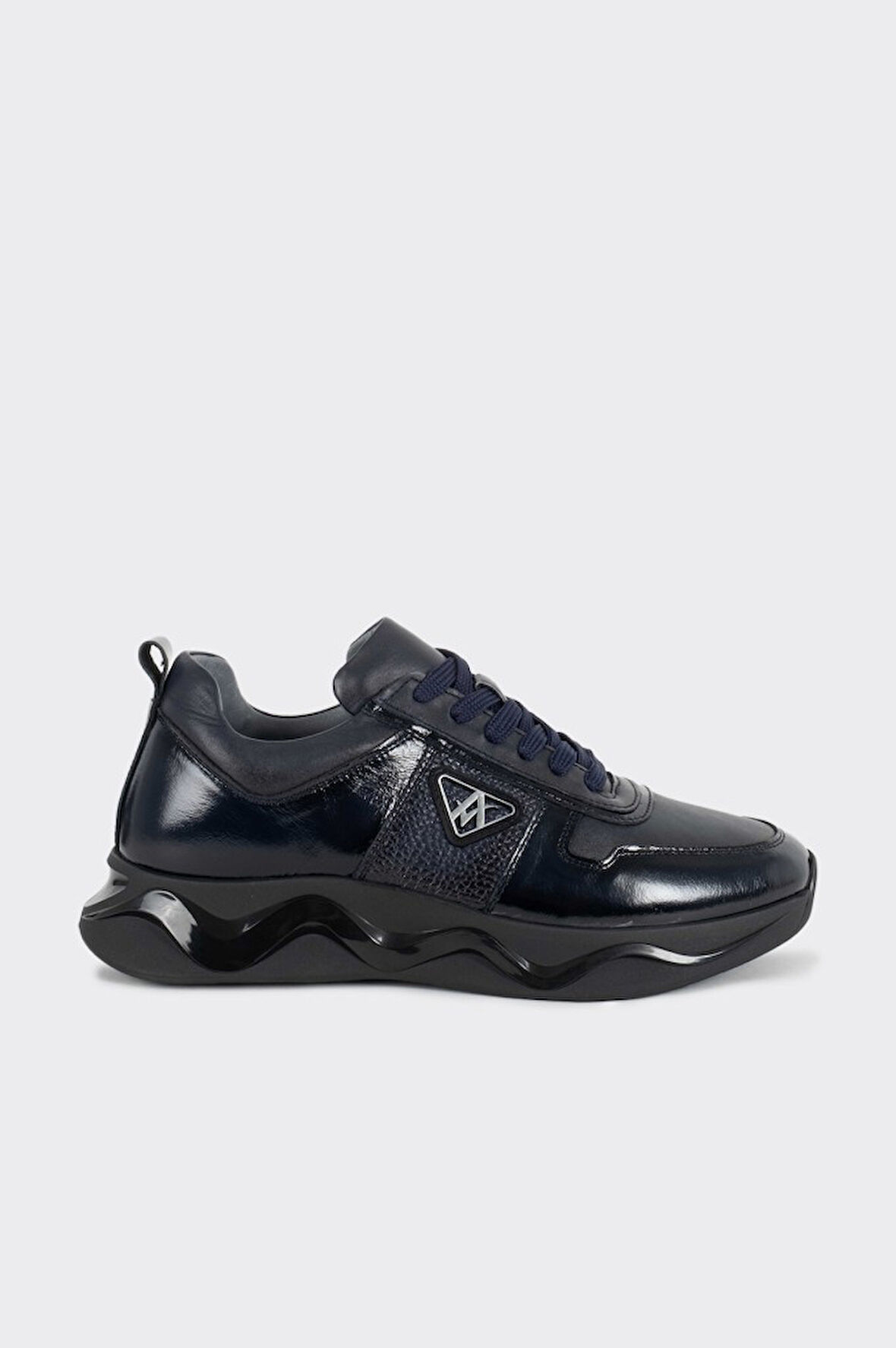 Bağcıklı Hakiki Deri Erkek Sneaker 