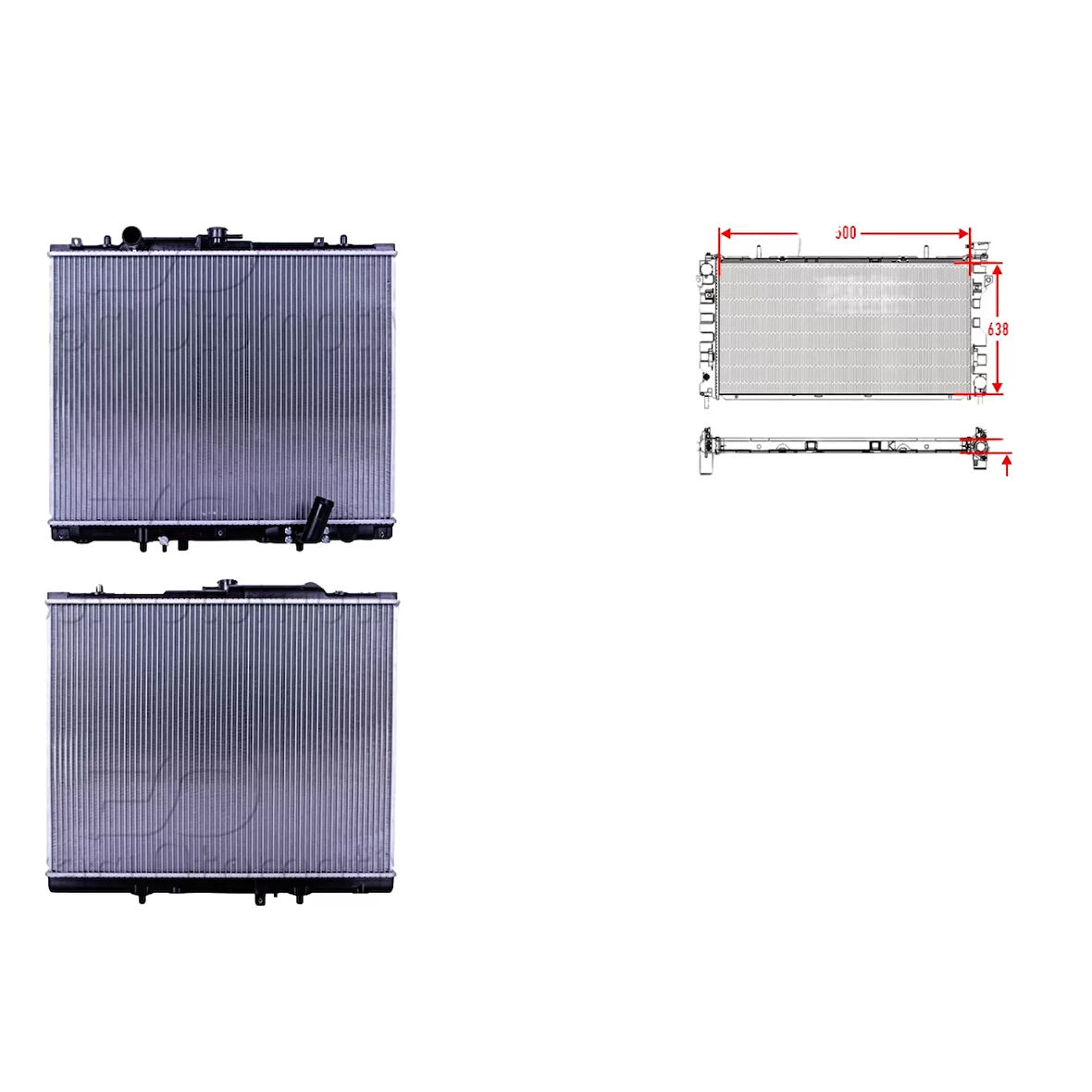 Su Radyatörü Brazing - MR571147 Wisco - Mitsubishi L200 (K7_T, K6_T, K5_T) 2.5 Td 01-07 Uyumlu