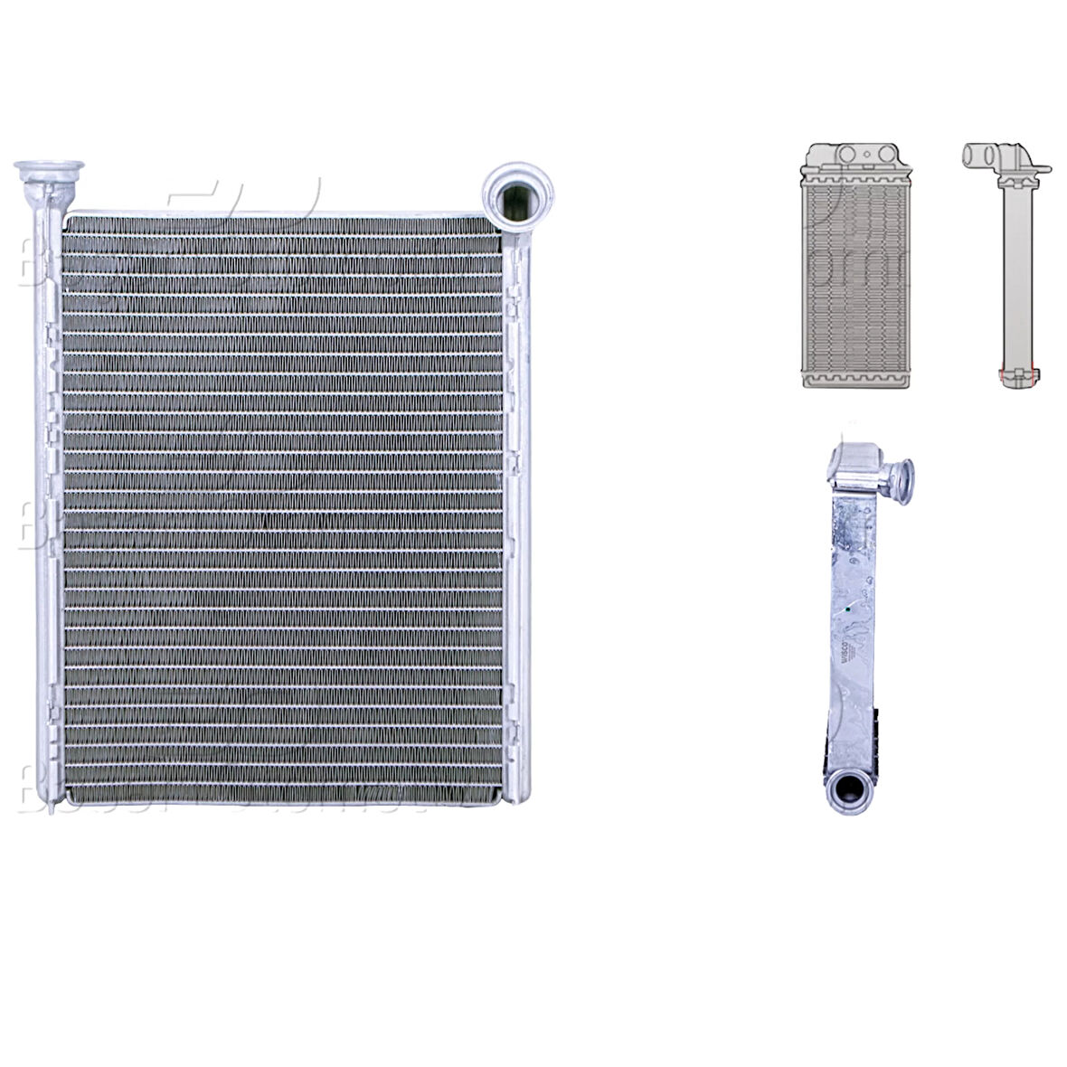 Kalorifer Radyatörü Brazıng 170x223 Mm – 6448.S4 WISCO – Peugeot308 1.4 1.6 16v 07 Ve Sonrası Uyumlu