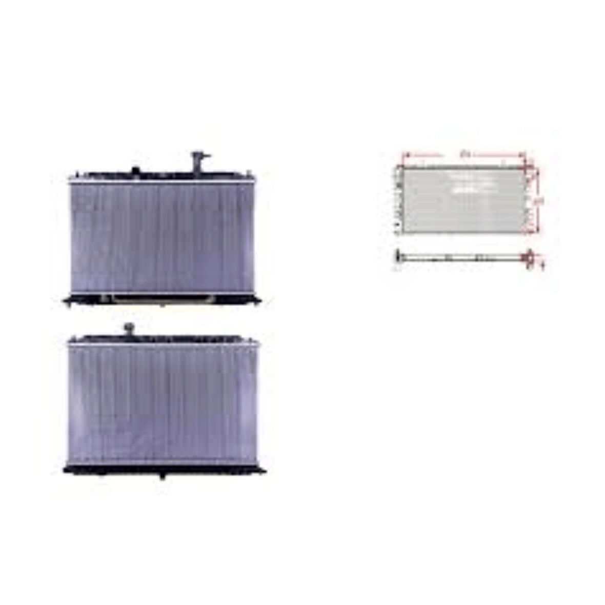 Su Radyatörü Brazıng At 500x376x16 – 25310-H8150 WISCO – Kıa Rıo, Stonıc 1.4 17 Ve Sonrası Uyumlu