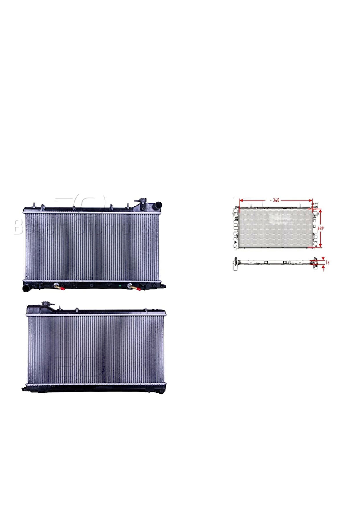 Su Radyatörü Brazing At - 45111-FC340 Wisco - Subaru Impreza 98-00. Forester 98-02 Uyumlu