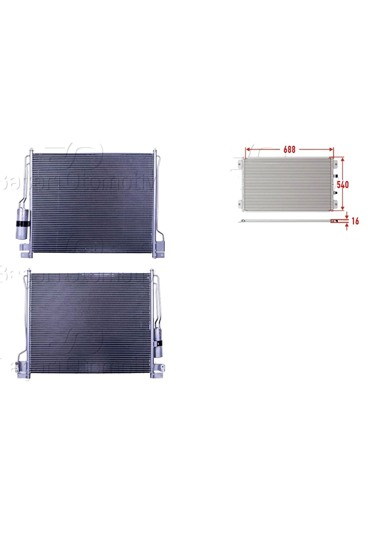 Nissan Navara. Pathfinder 05 Ve Sonrası Uyumlu Klima Radyatörü 688x540x16 92100EB500 Wisco