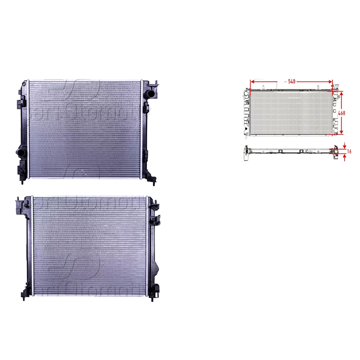 Su Radyatörü – 21410-4BE0A WİSCO – Nissan X-Trail 3 (T32) 1.6-2.0 Dcı 15 Ve Sonrası Uyumlu