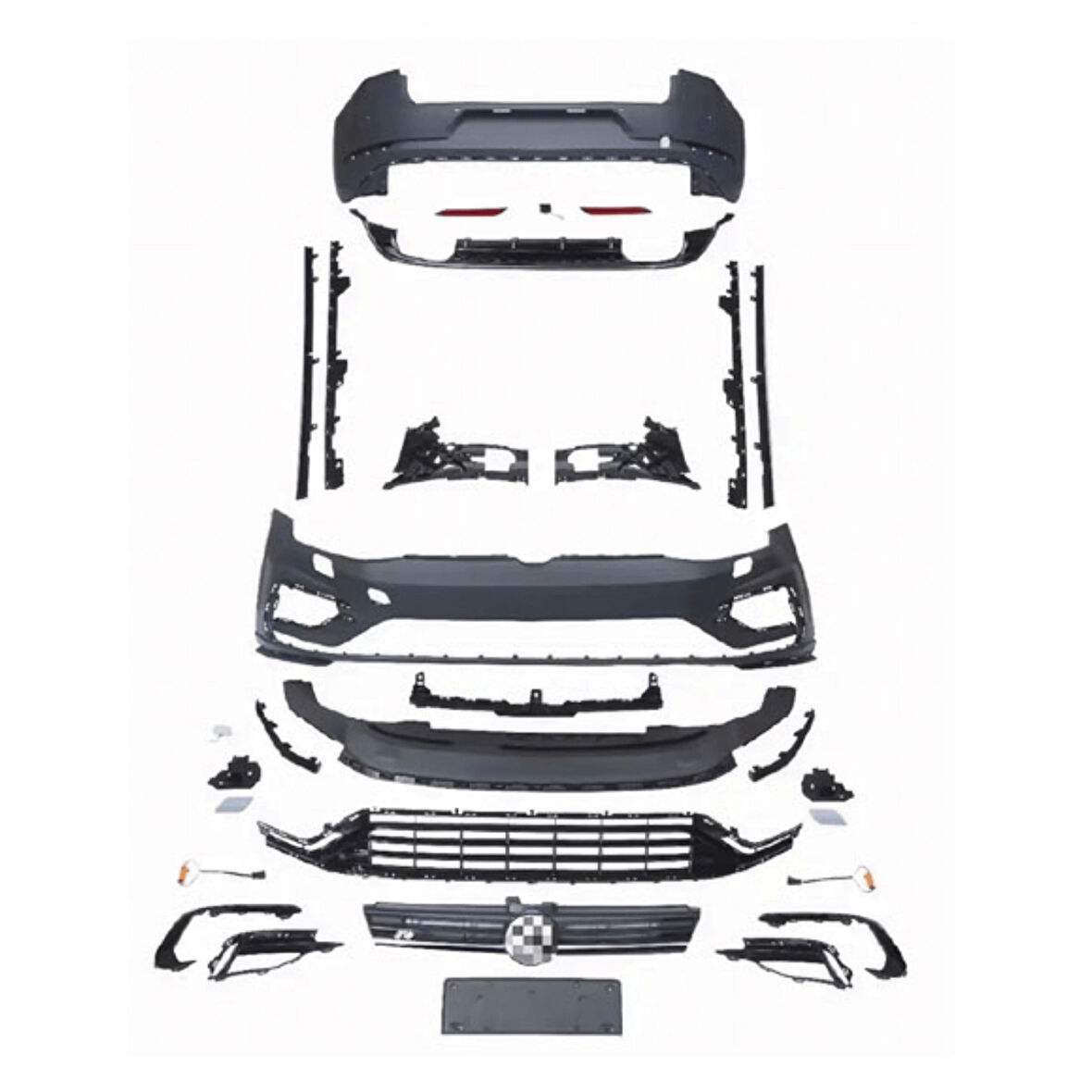 Tampon Seti Komple (Ön-Arka-Yan) – BK G7R-S1– Volkswagen Golf 7.5 R (13-17 Golf 7 İçin Uyumludur)