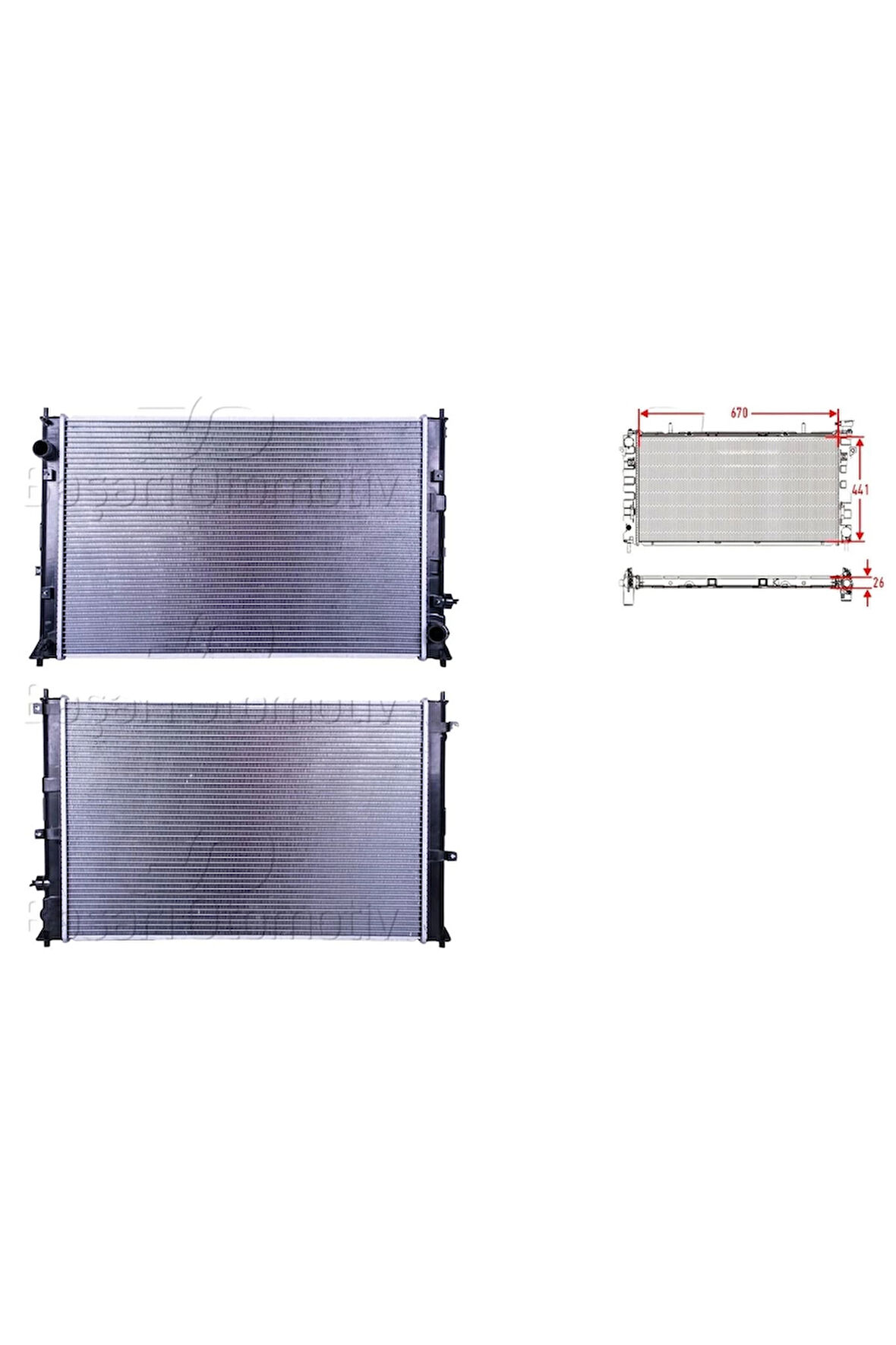 Honda Civic 1.5 Turbo Rs. Crv 1.5t 16 Ve Sonrası Uyumlu Su Radyatörü 19010 5AA A01 Wisco