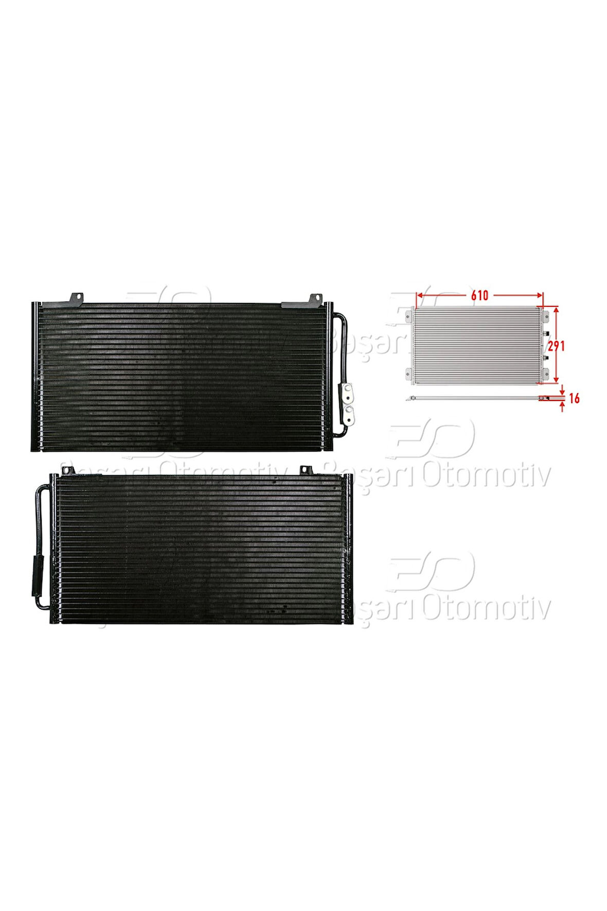 Klima Radyatörü 610x291x16 Mm – JRB100310 Wisco - Rover 200 400 95-05 Arası Uyumlu