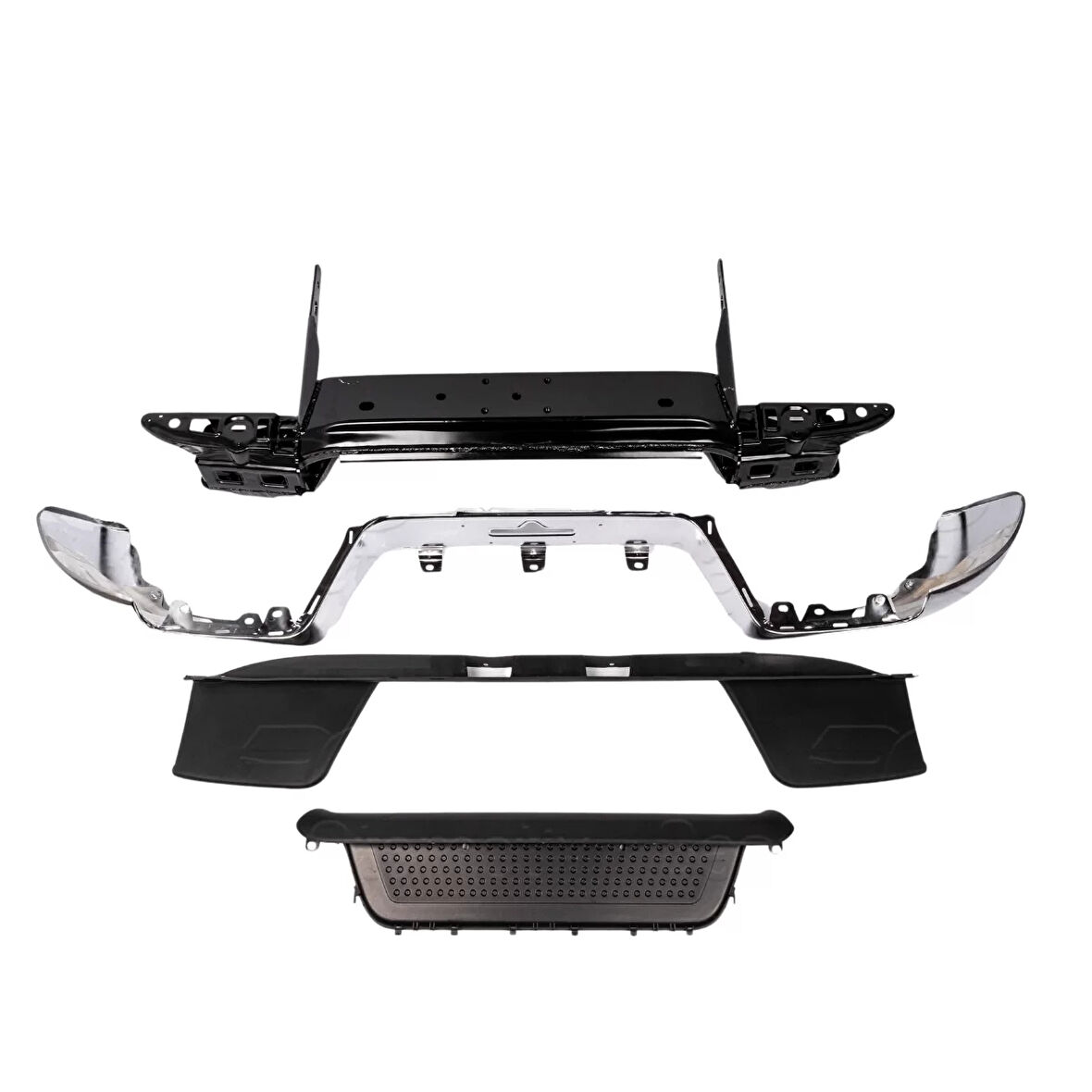 Volkswagen 10 20 Arası Uyumlu Tampon Seti Sensörsüz Nikelajlı+T.Demiri 2H7807417E2ZZS1 Wisco