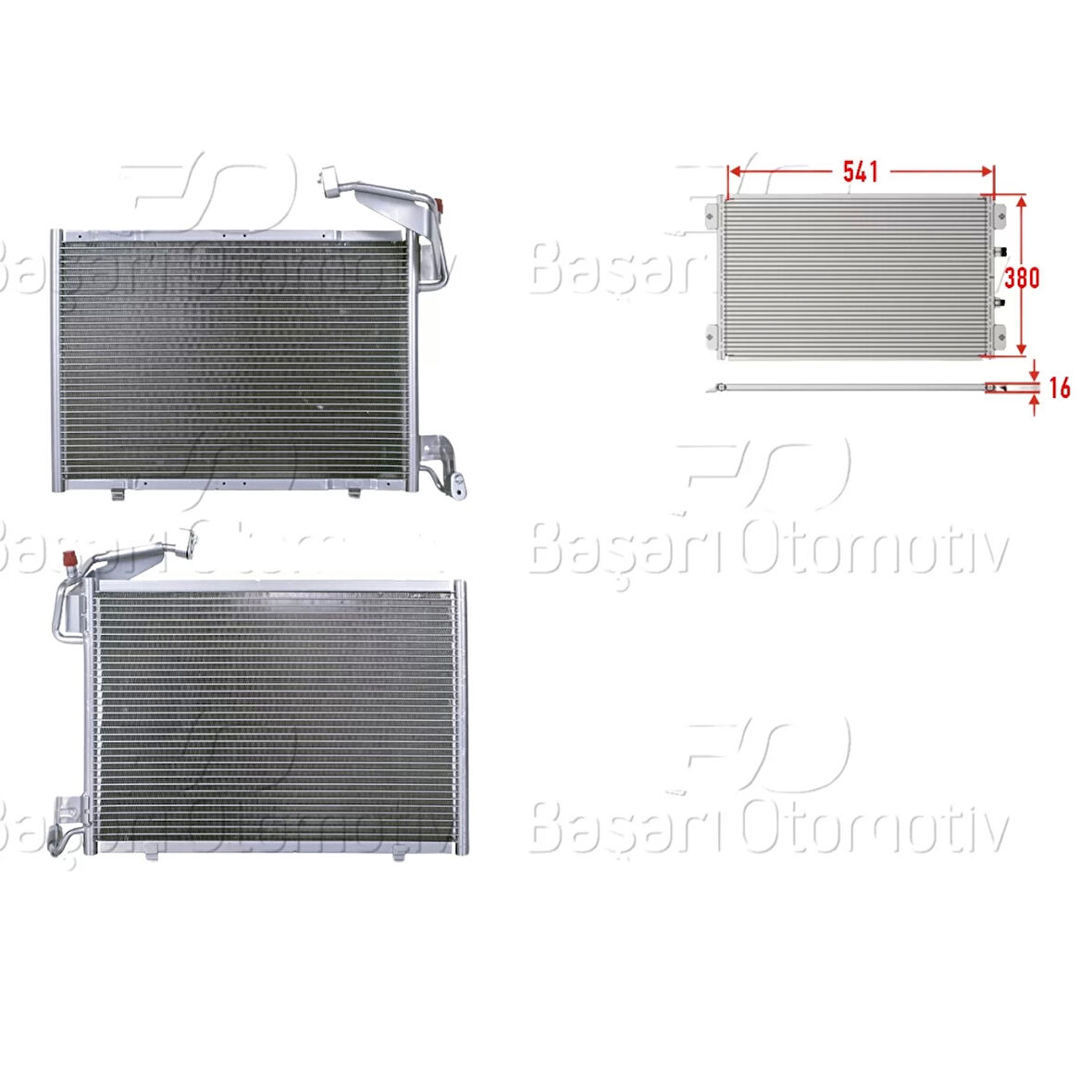 Klima Radyatörü Mt 510x383 Mm – C1B119710BC Wisco - Ford Fiesta. B-max 12 Ve Sonrası Uyumlu