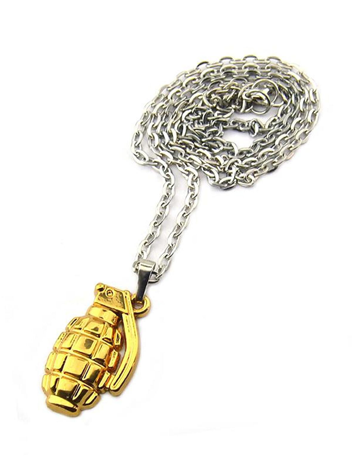 El Bombası - Grenade - Kolye - Gold Görünümlü