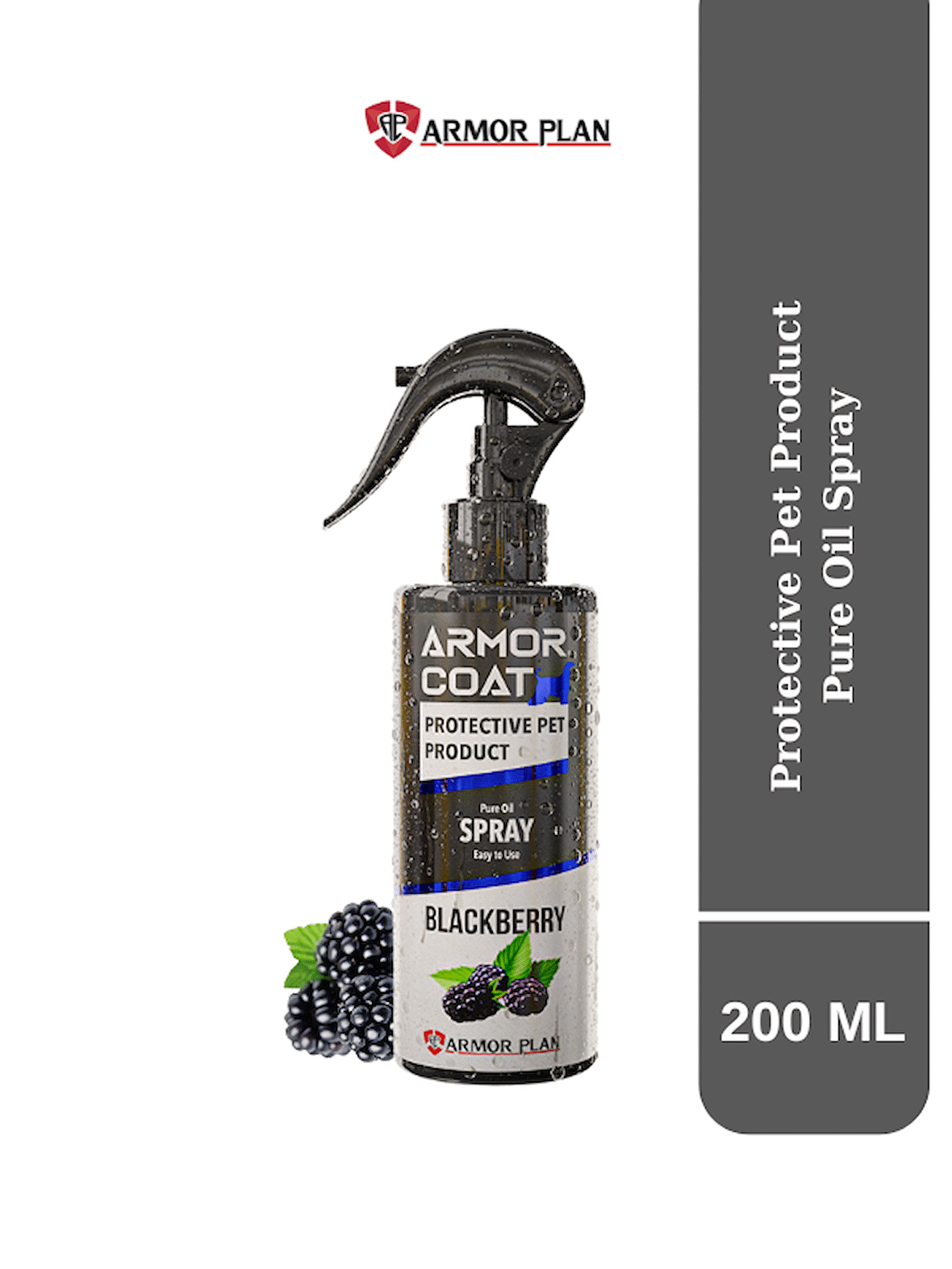 ARMOR COAT Köpek Bakım Spreyi Böğürtlen Kokulu 200 ml