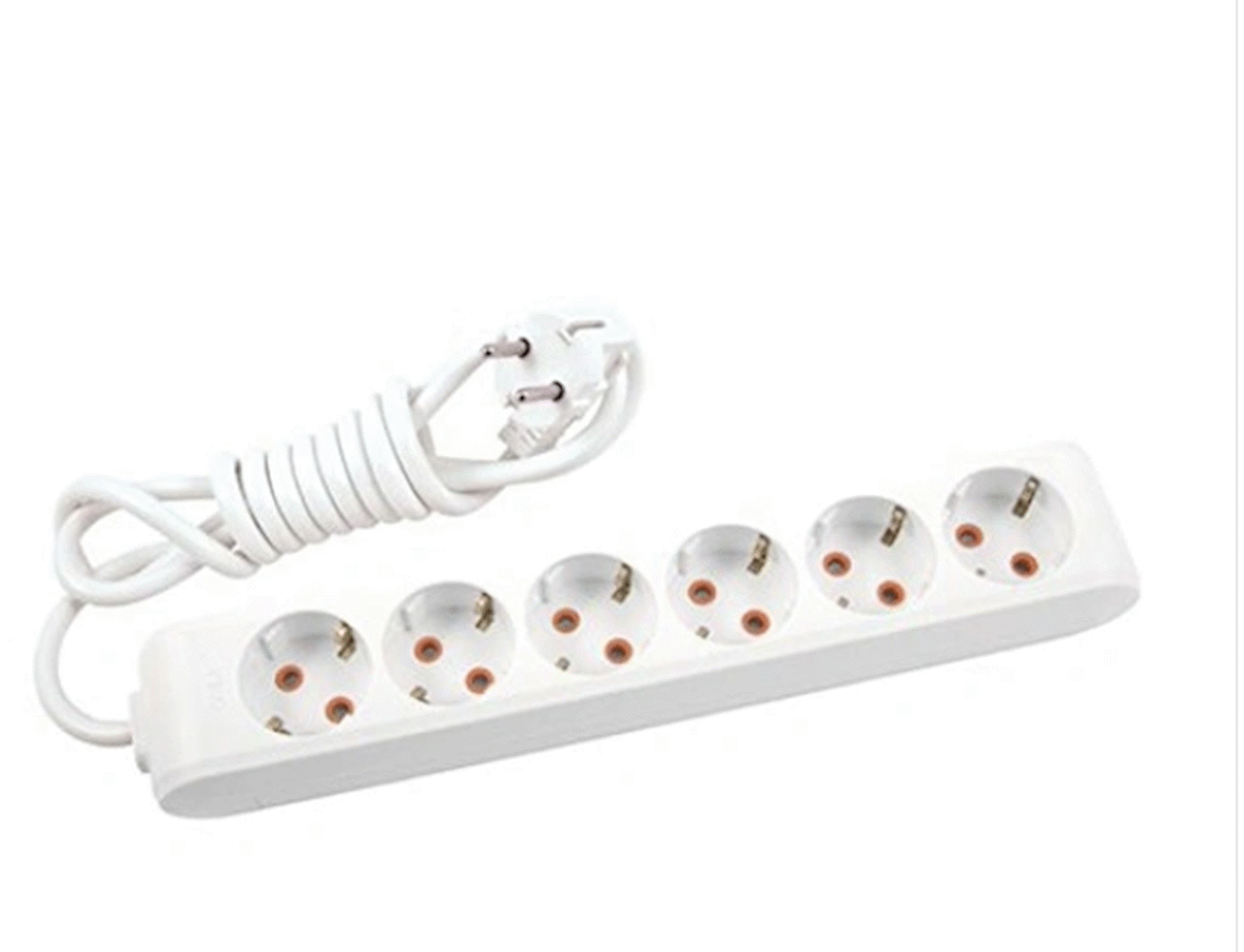 Viko Multi-Let 6 lı Kablolu Priz 5 Mt. Beyaz