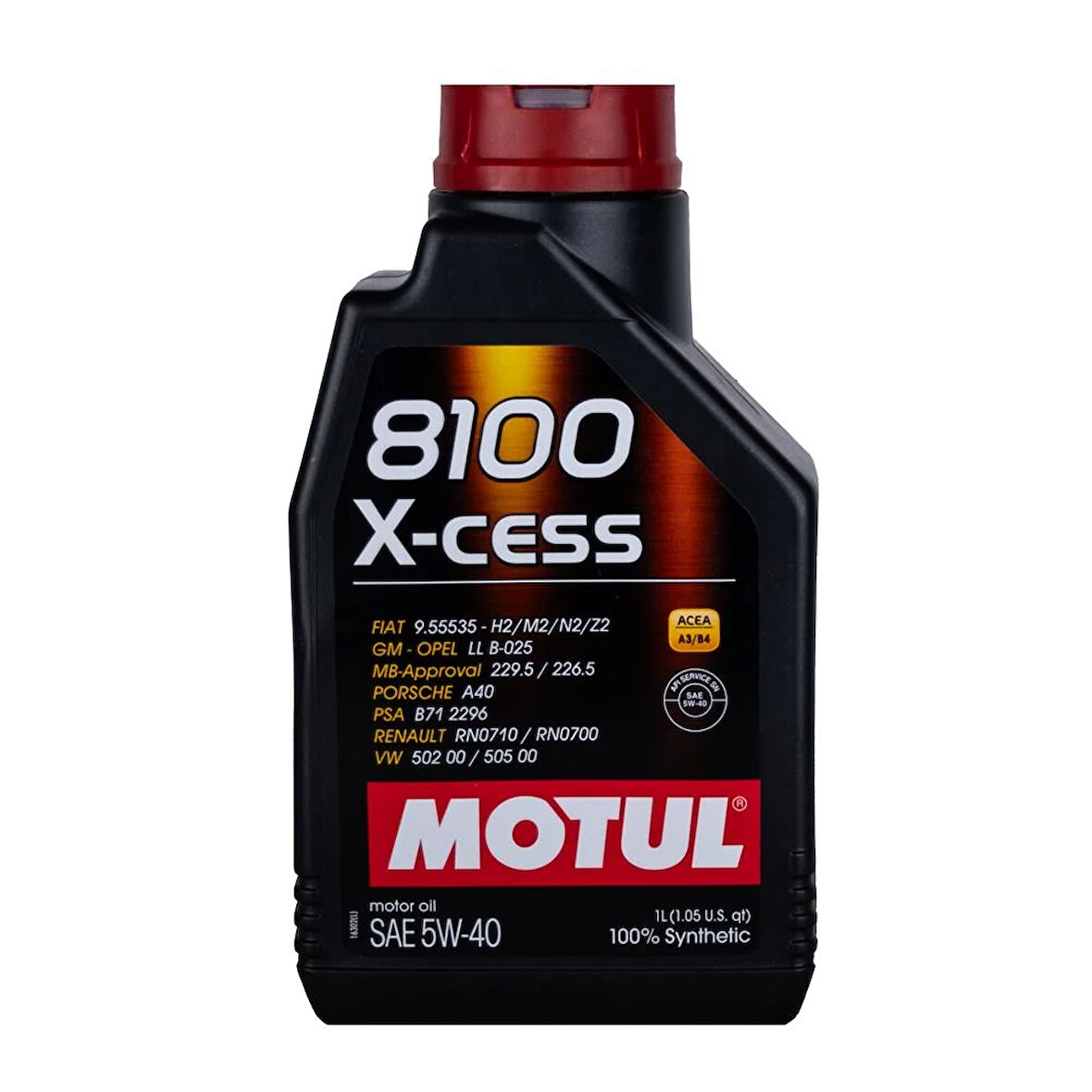 Motul 8100 X-Cess 5w/40 1 Lt (Dizel & Benzinli)