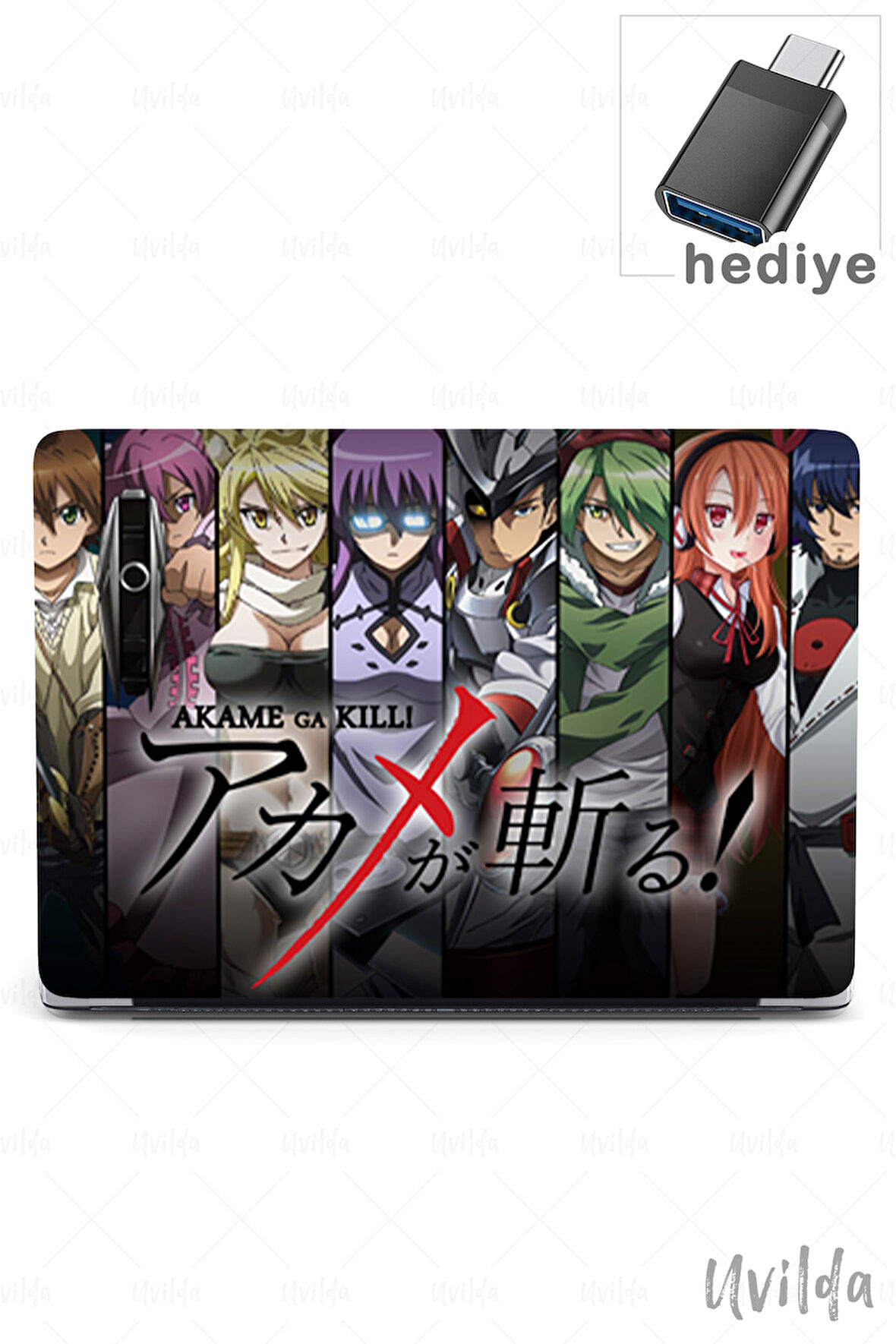 MacBook Air 13.6 A3113 A2681 uyumlu Japon-19 Msoft Renkli Akame Ga Kill!