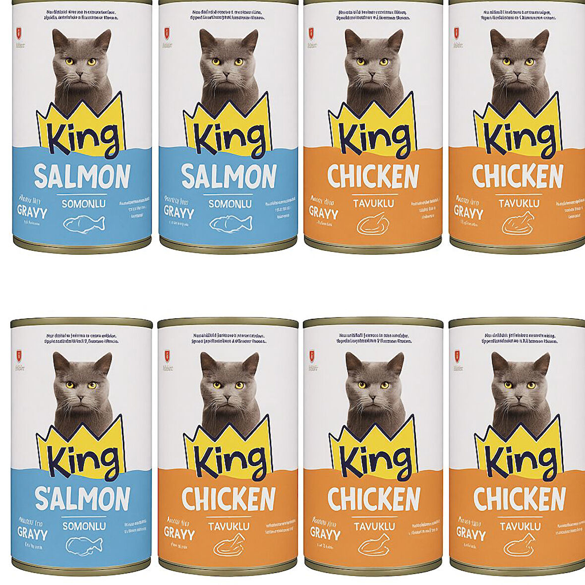 KİNG KEDİ KONSERVE 400 GR 12 ADET KARIŞIK