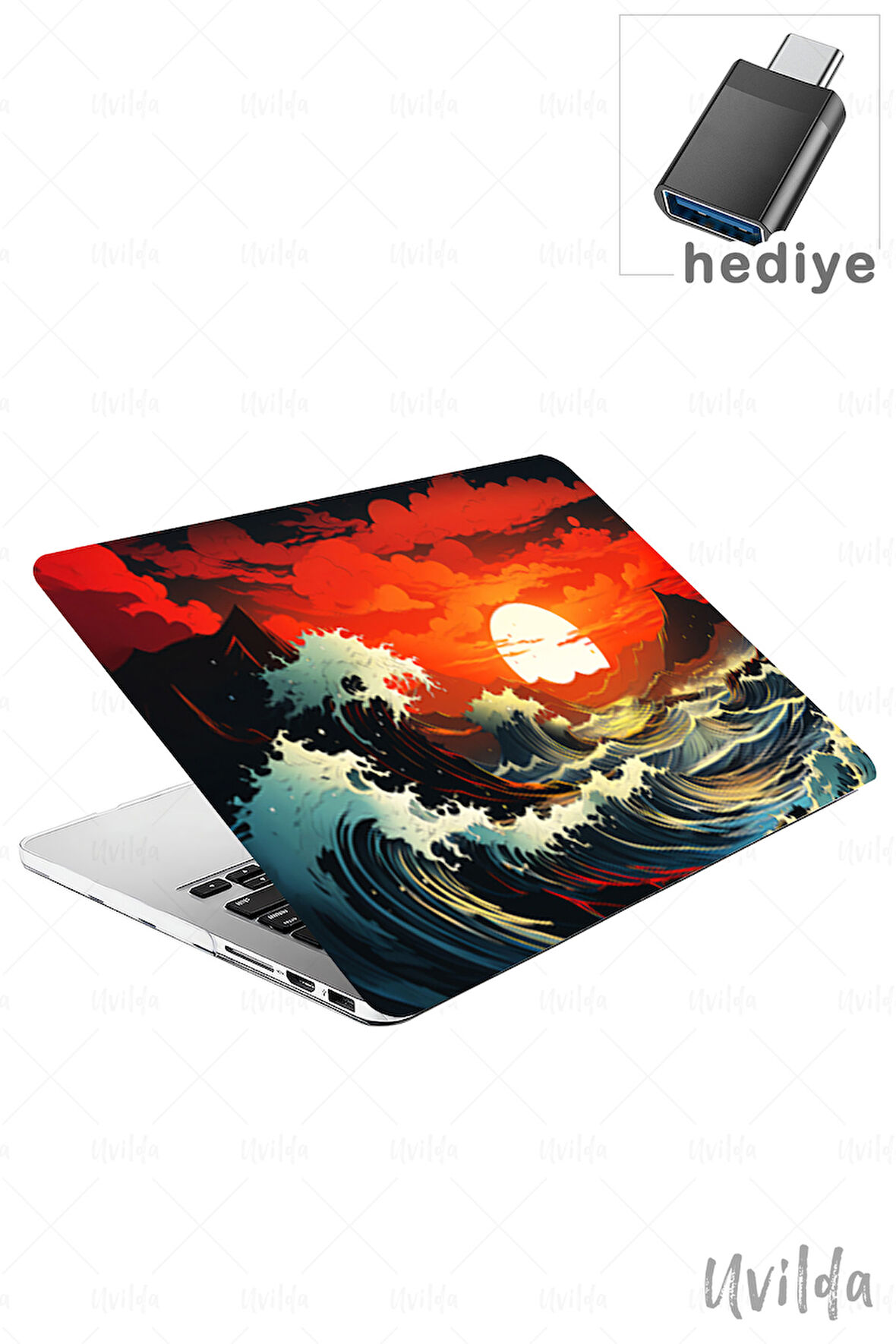 MacBook Pro 16 A2485 uyumlu Japon-20 Sert Msoft Kızıl Günbatımı