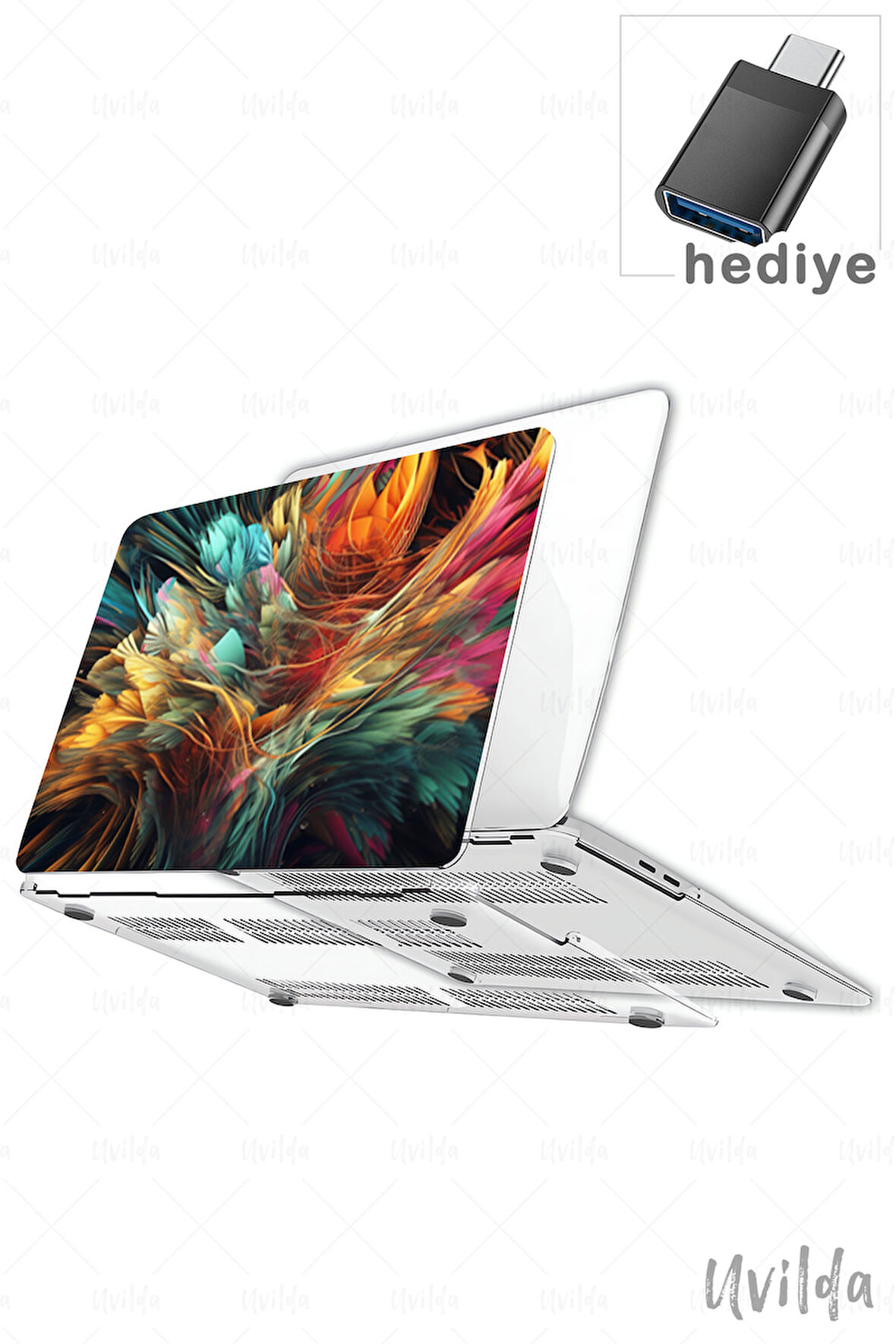 MacBook Pro 14 A3401 A3185 A3112 A2992 A2918 A2779 A2442 uyumlu Derin 23 Notebook Msoft Renkli Tüyler
