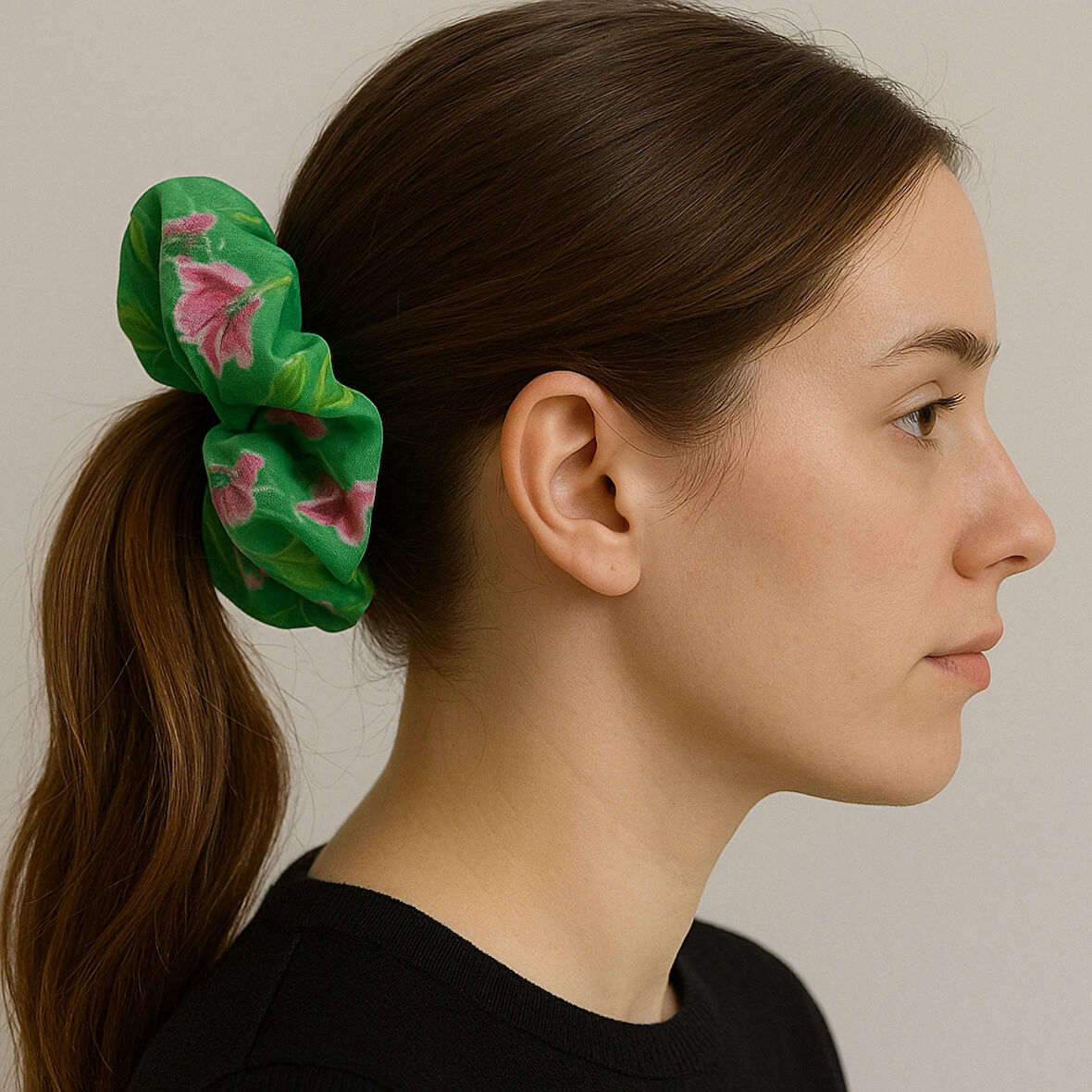Melff Kadın Lastikli Pullu Simit Scrunchie Toka