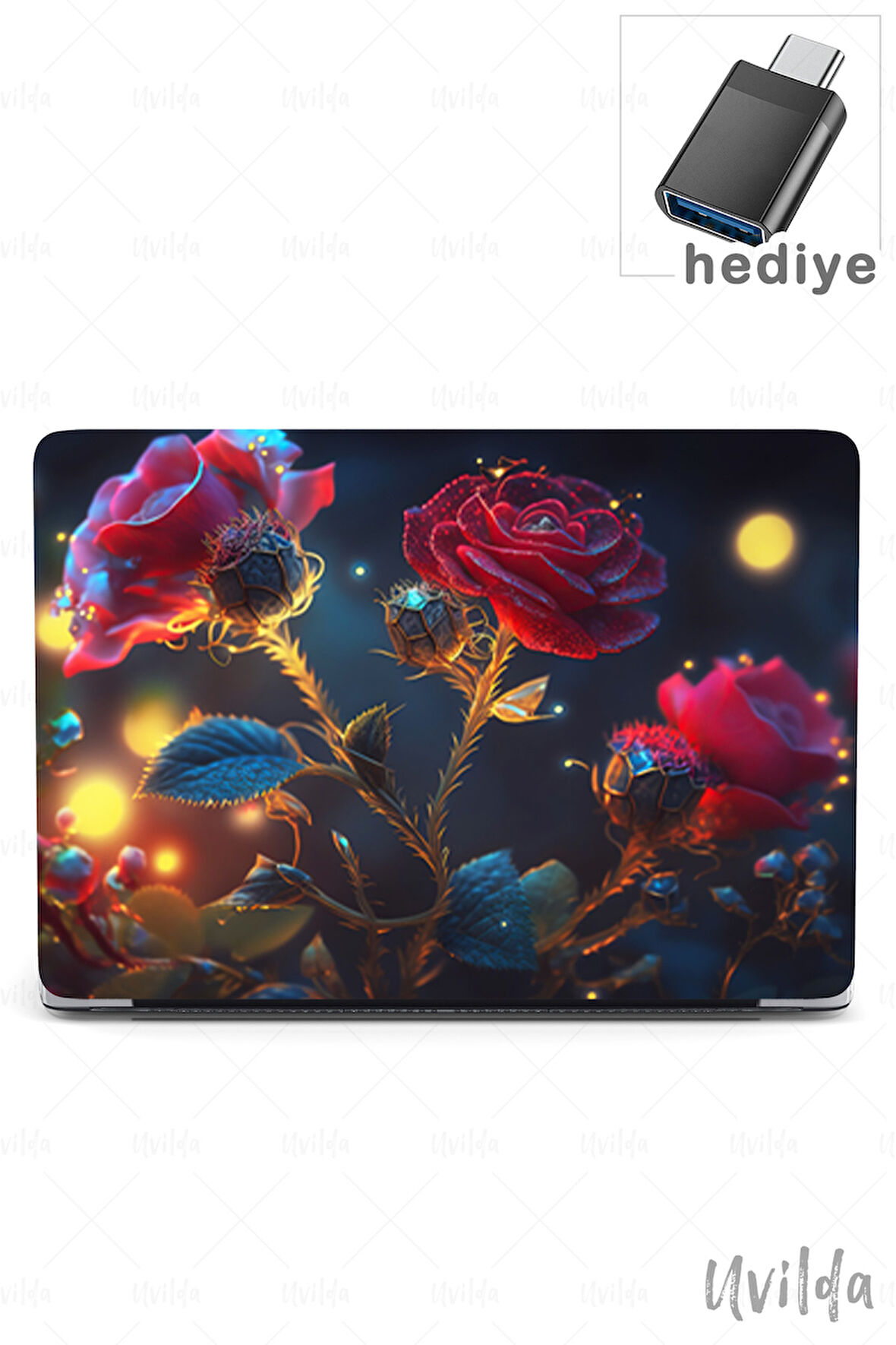 MacBook Air 13.6 A3113 A2681 uyumlu Derin 17 HD Premium Msoft Gece ve Gül
