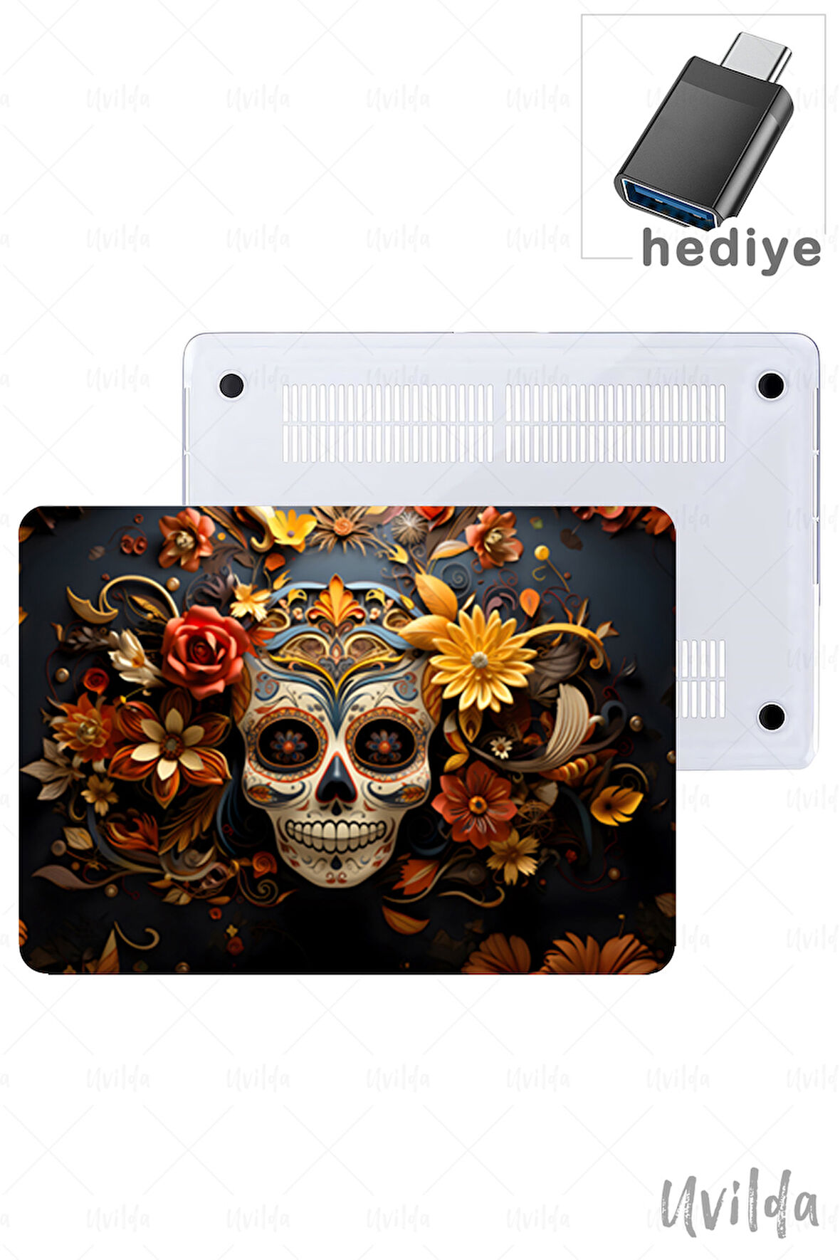 MacBook Pro 16 A2780 uyumlu Derin 13 Msoft Renkli Çiçekler