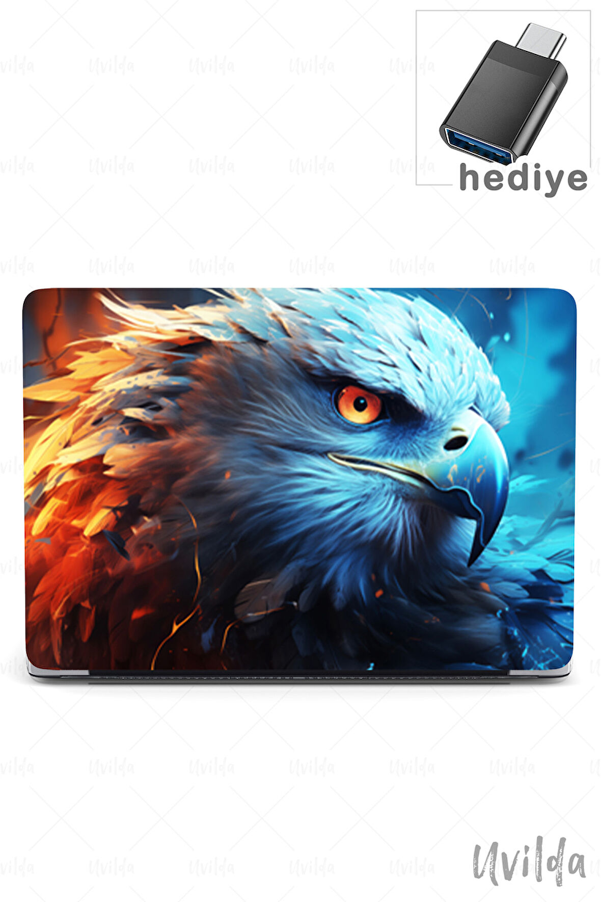 MacBook Air 13.6 A3113 A2681 uyumlu Nefes-12 Baskı Msoft İlâhi Kartal