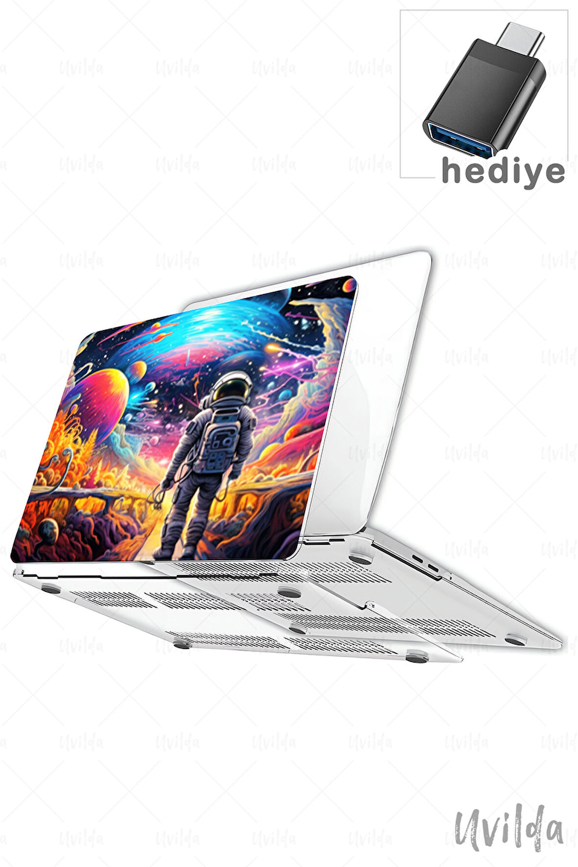 MacBook Pro 14 A3401 A3185 A3112 A2992 A2918 A2779 A2442 uyumlu Kaos-4 Msoft Önleyici Uzay Macerası