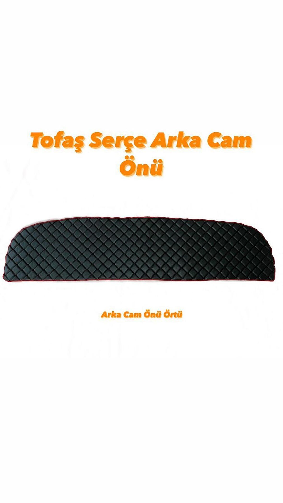 Vip Deri Kapitone Desen Tofaş Serçe Arka Cam Önü Örtüsü