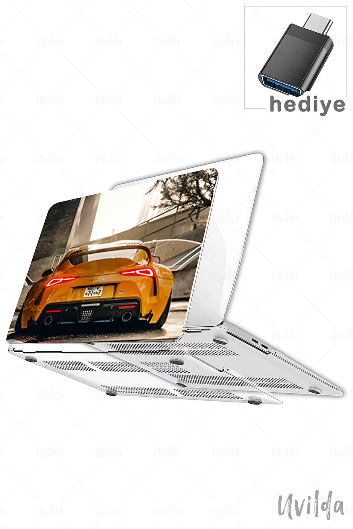 MacBook Pro 14 A3401 A3185 A3112 A2992 A2918 A2779 A2442 uyumlu Otomo-31 Msoft Kılıfı Sarı Supra MK5