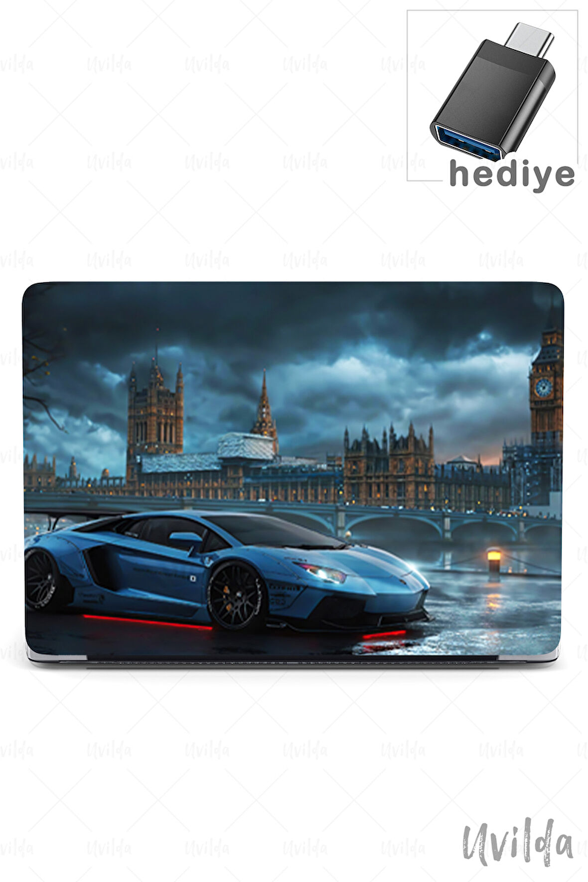 MacBook Air 13.6 A3113 A2681 uyumlu Otomo-25 Msoft Koruyucu Lambo ve Londra