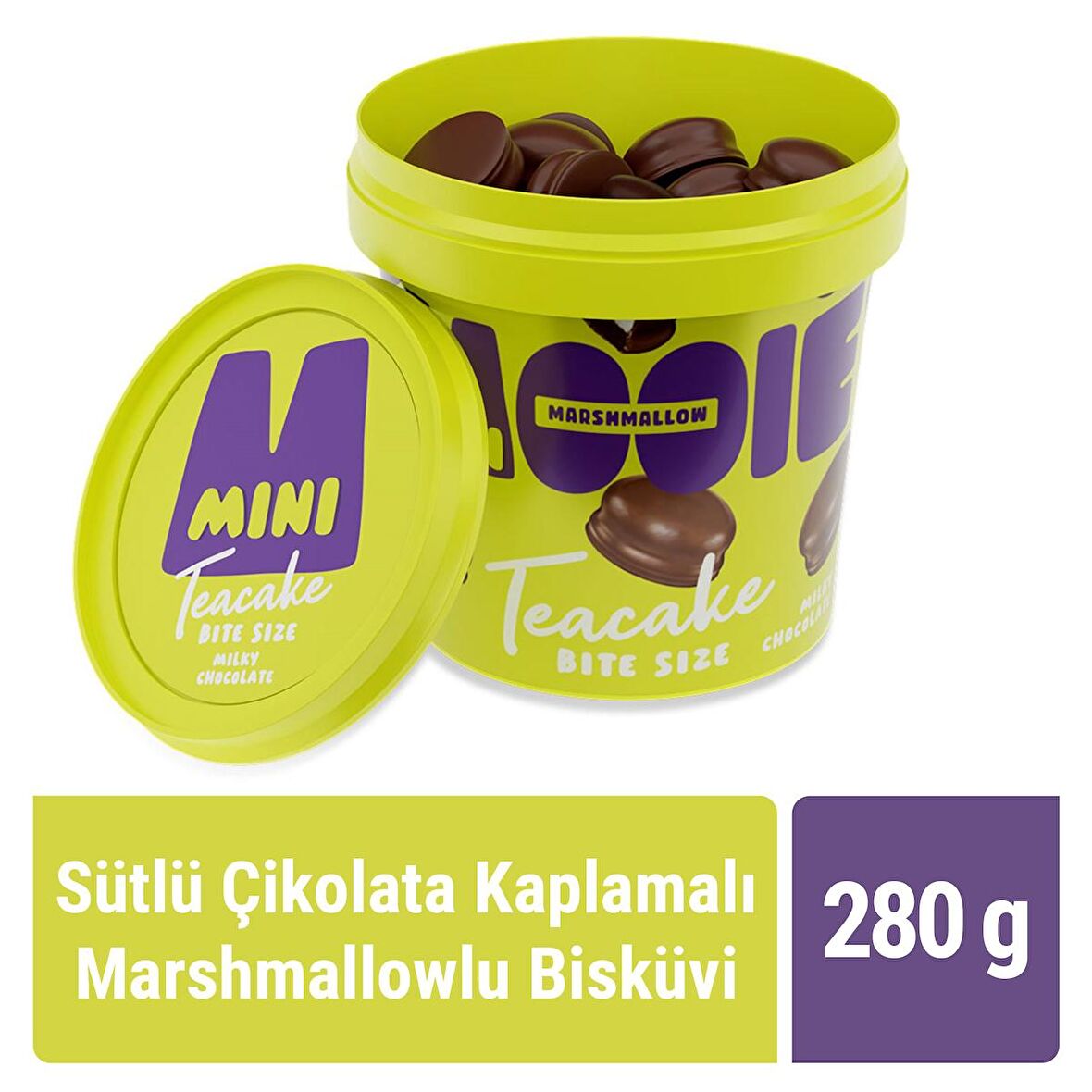 Mooie Teacake Sütlü Çikolata Kaplamalı  Marshmallowlu Bisküvi 280 gr