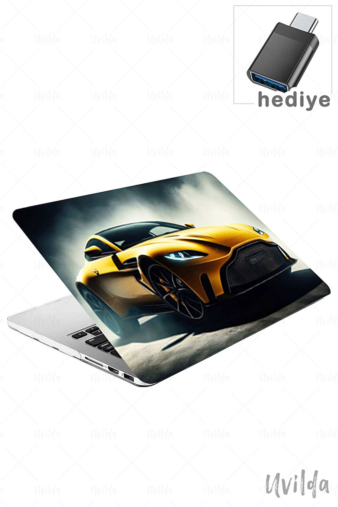 MacBook Pro 16 A2485 uyumlu Otomo-2 UV Msoft Desen Asto Vantage Sarı