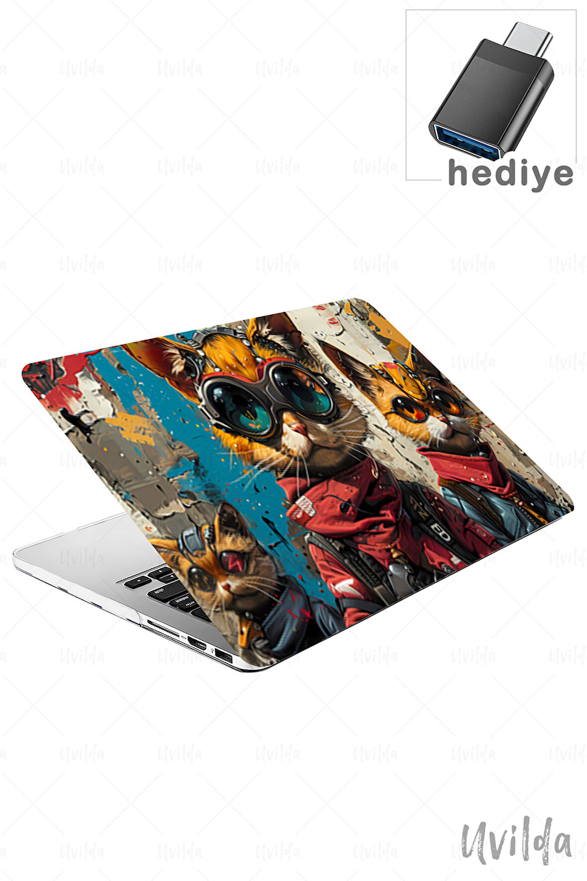 MacBook Pro 16 A2485 uyumlu Nefes-4 Msoft Koruyucu Cyber Kediler