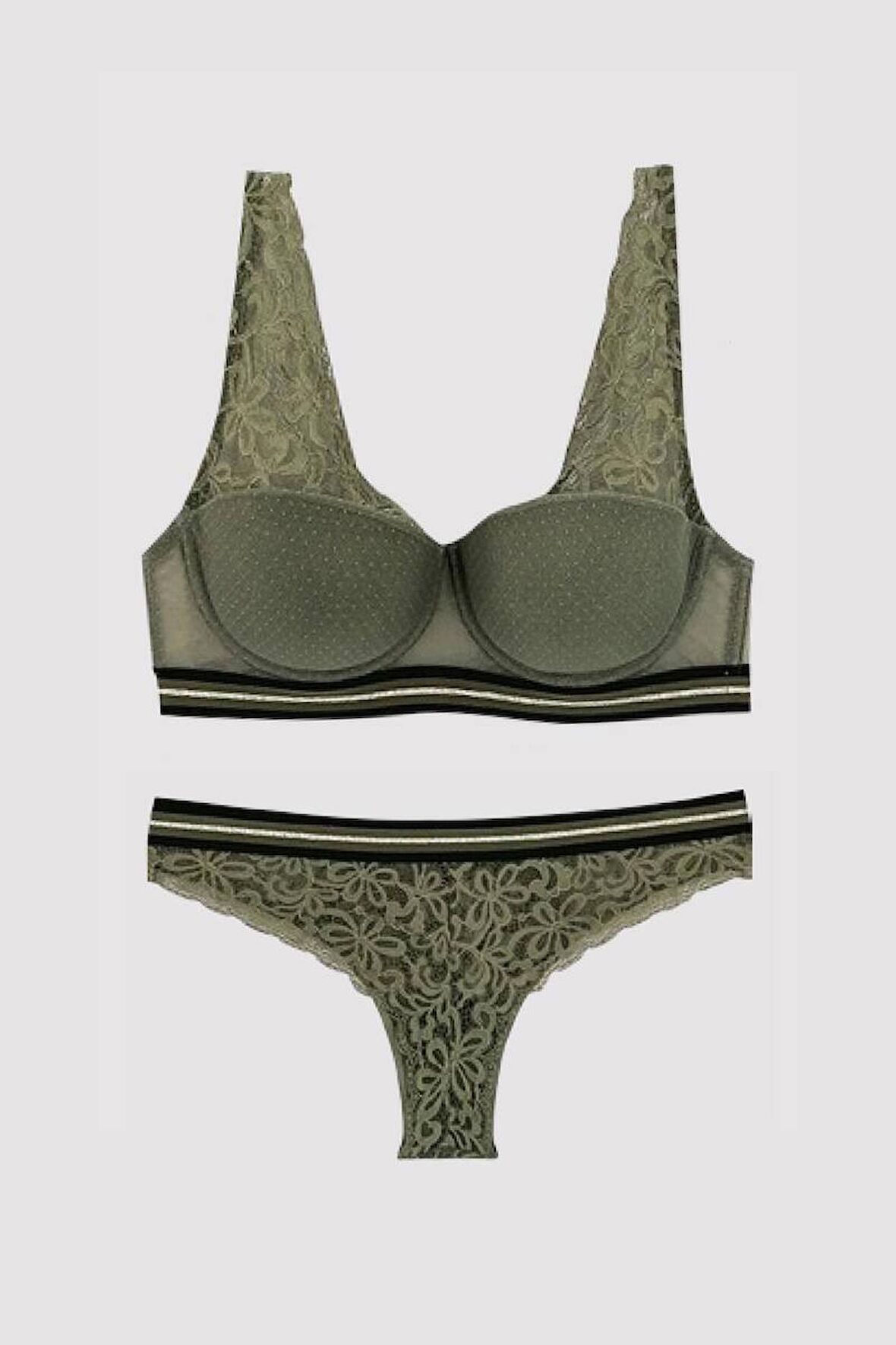 Pierre Cardin Kadın Double Push Up Bralet Sütyen takım