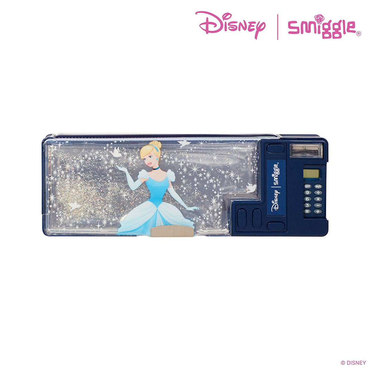 Smiggle - Disney Prenses Sindirella Hesap Makineli Otomatik Kalem Kutusu