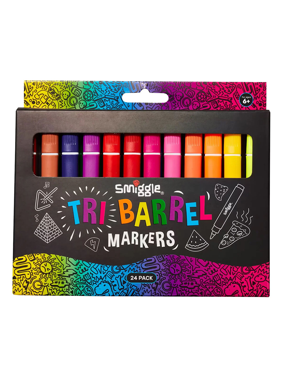 Smiggle - Üçgen Highlighter İşaretleyici Paketi X24