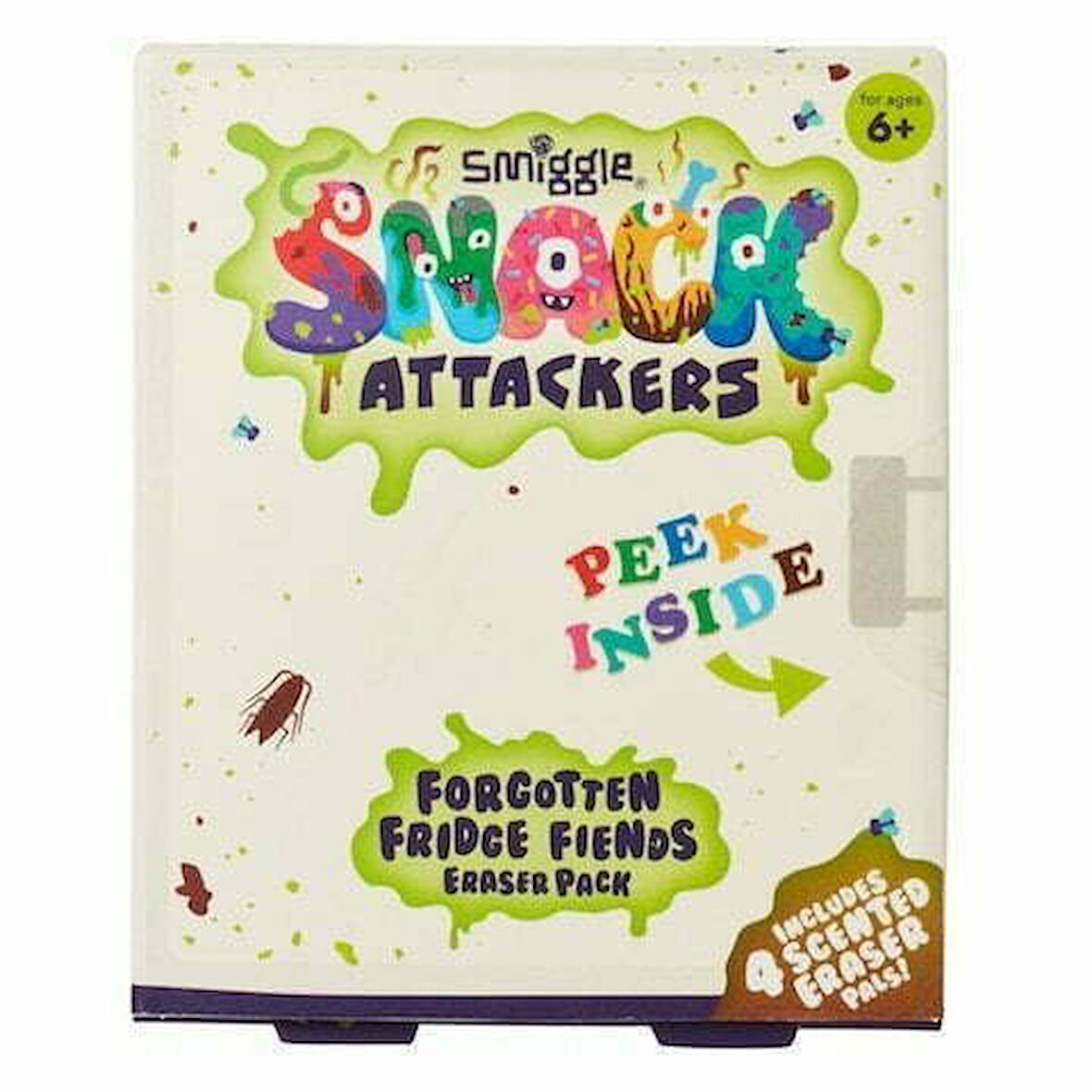 Smiggle - Snack Attackers 4lü Silgi Paketi