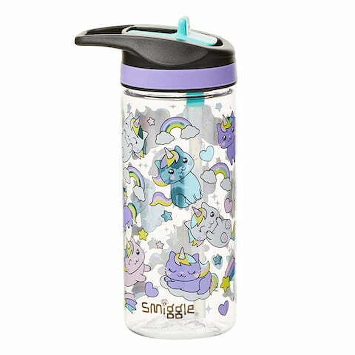 Smiggle - Sky Hi Junior 440 ML BPASız Pipetli Suluk